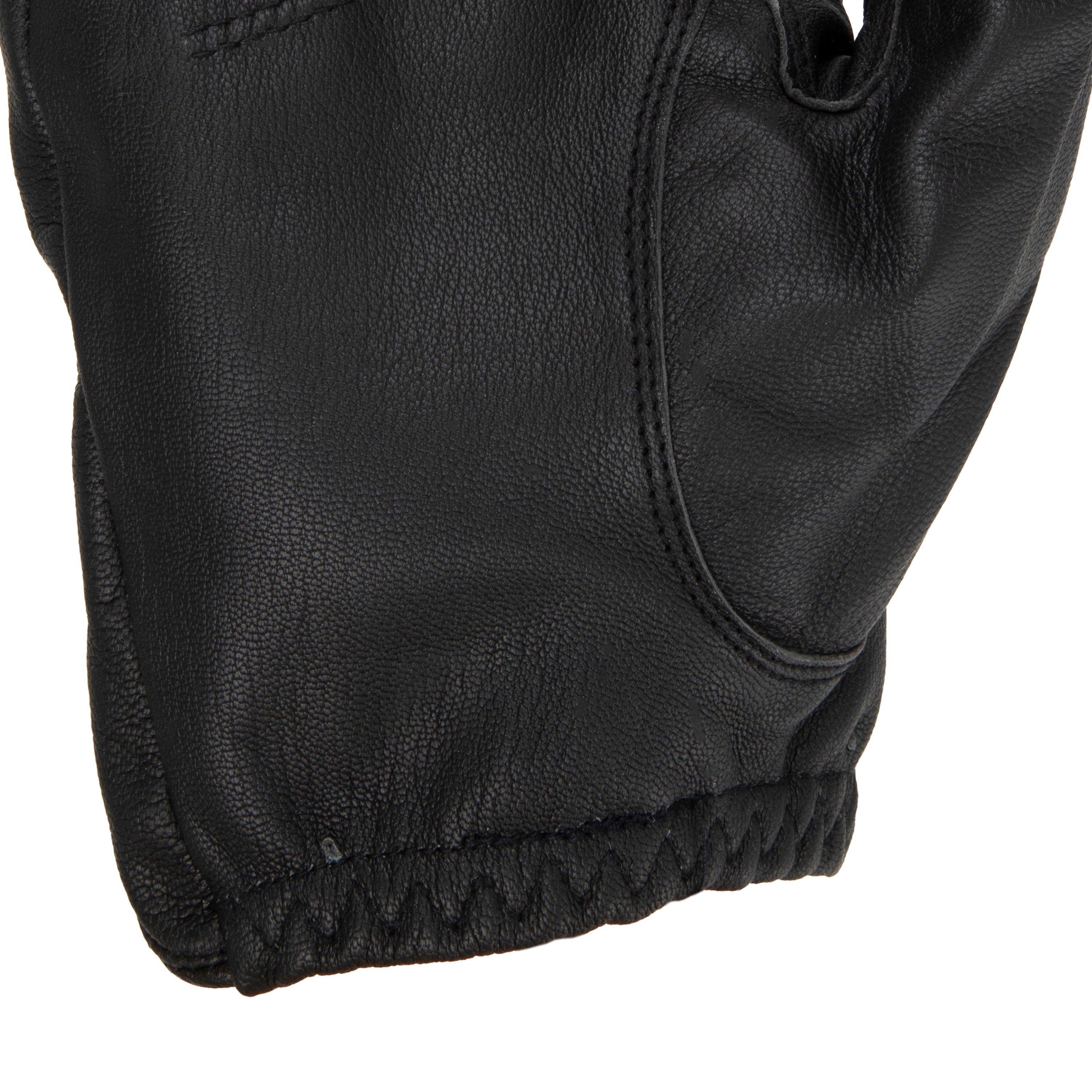 Black - Firetrap - Driving Leather Gloves - 4