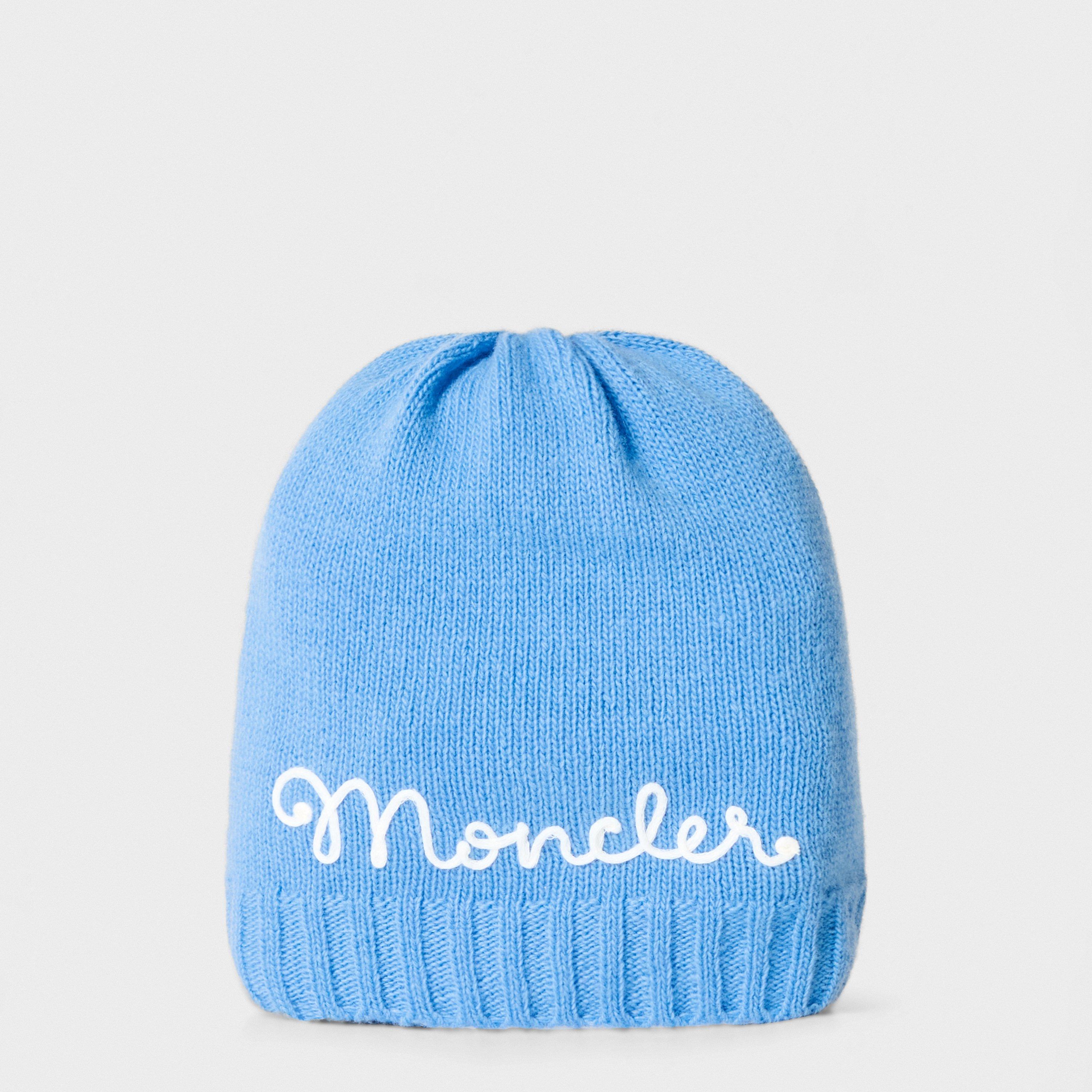Moncler Kids' Beanie - Blue 70G - XXS