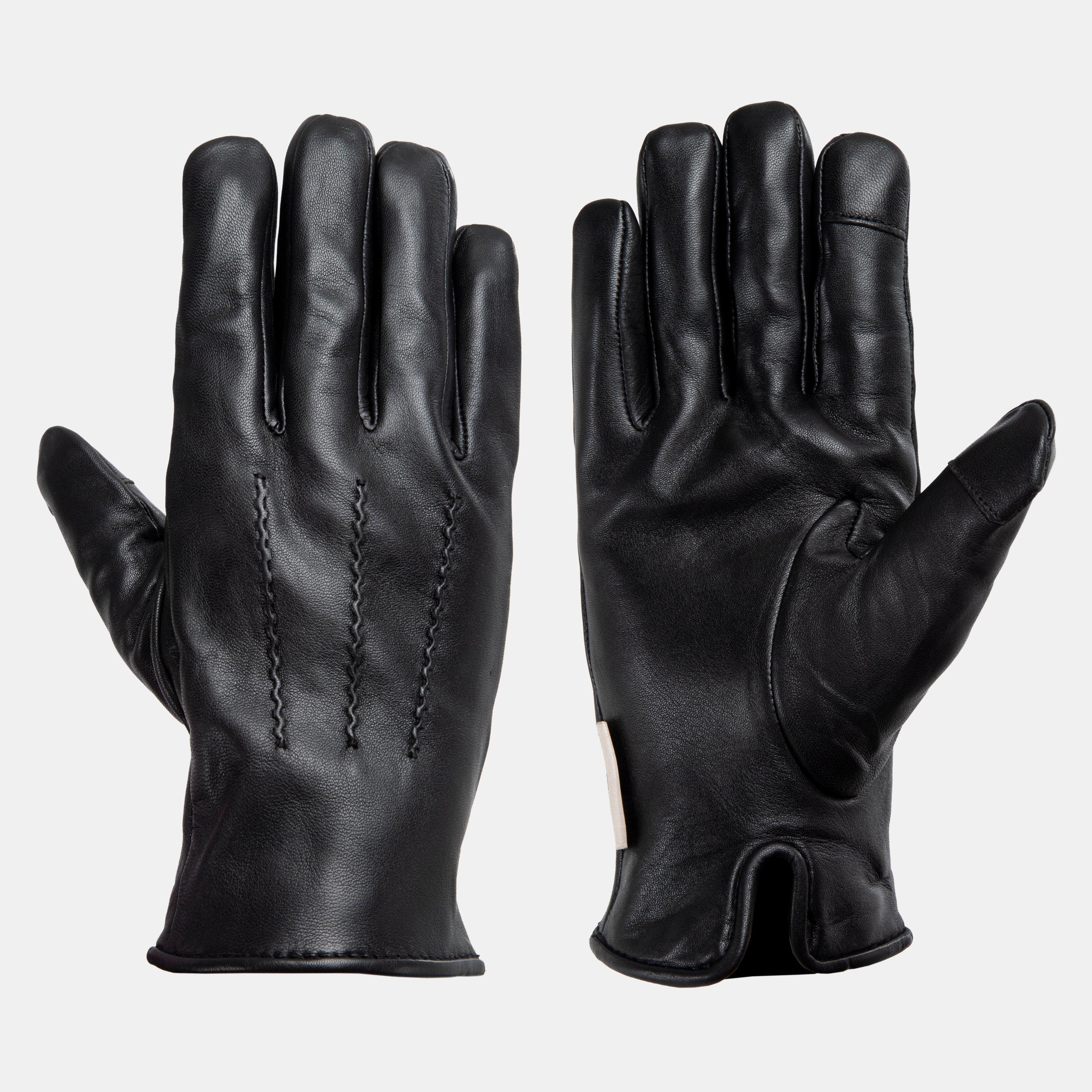 Black - Pretty Green - Mens Leather Glove - 4