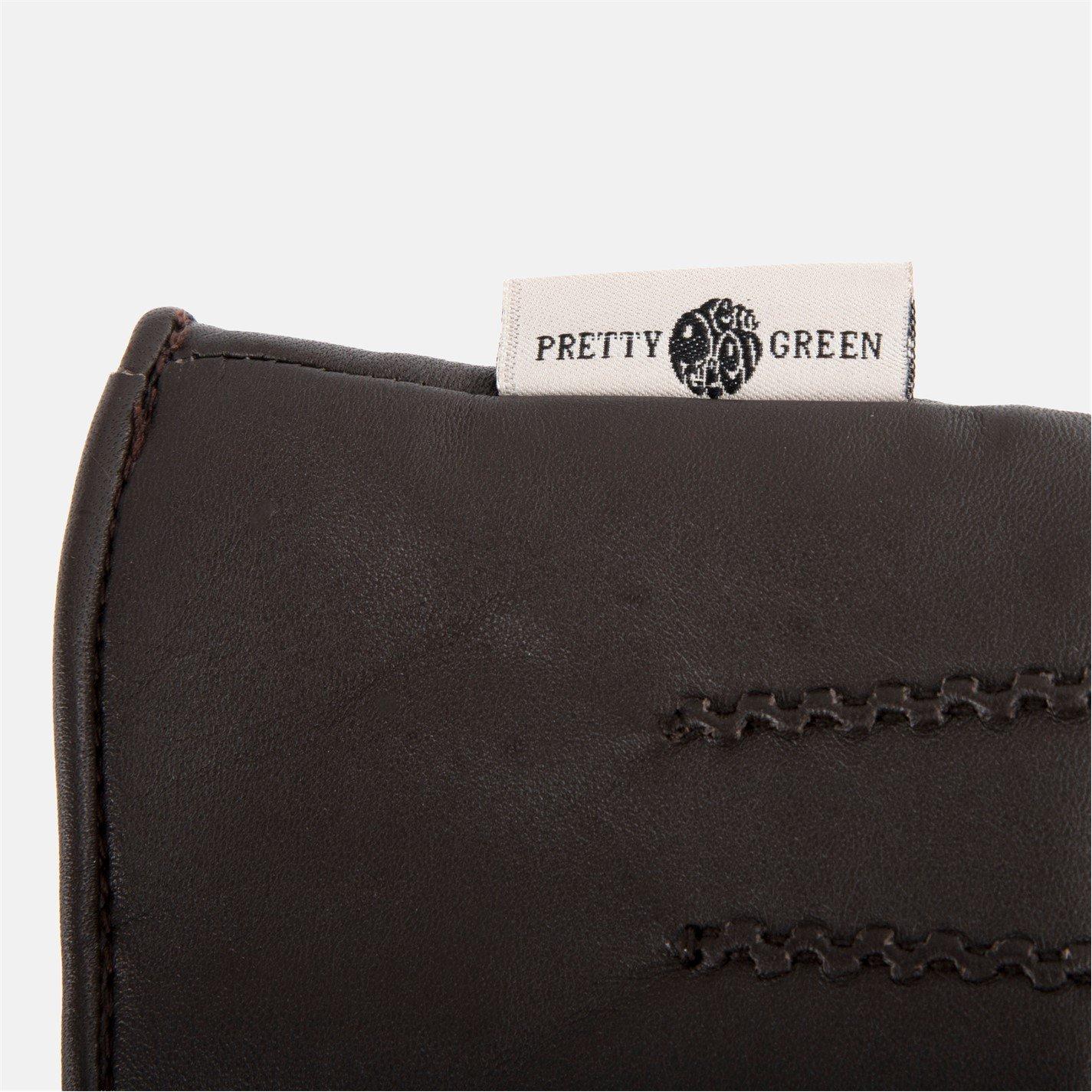 Brown - Pretty Green - Mens Leather Glove - 2