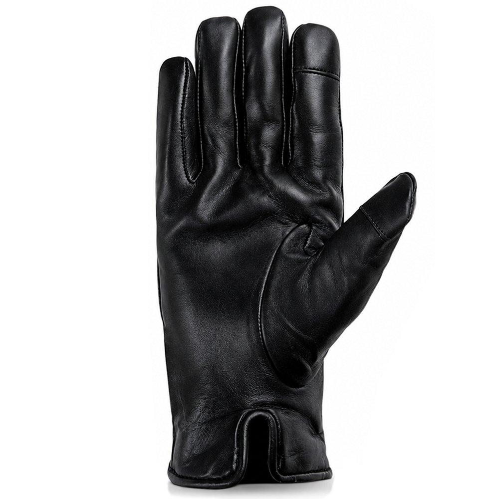 Black - Pretty Green - Mens Leather Glove - 3