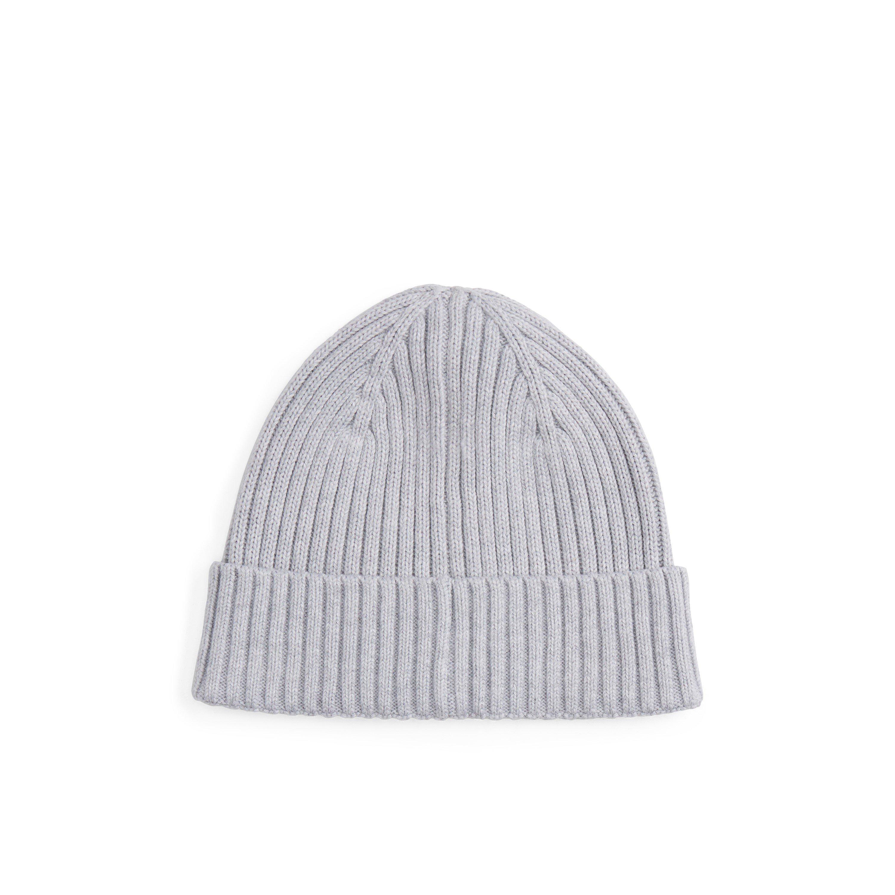 Grey - Tommy Jeans - Women's Flag Ribbed Knit Beanie - 3