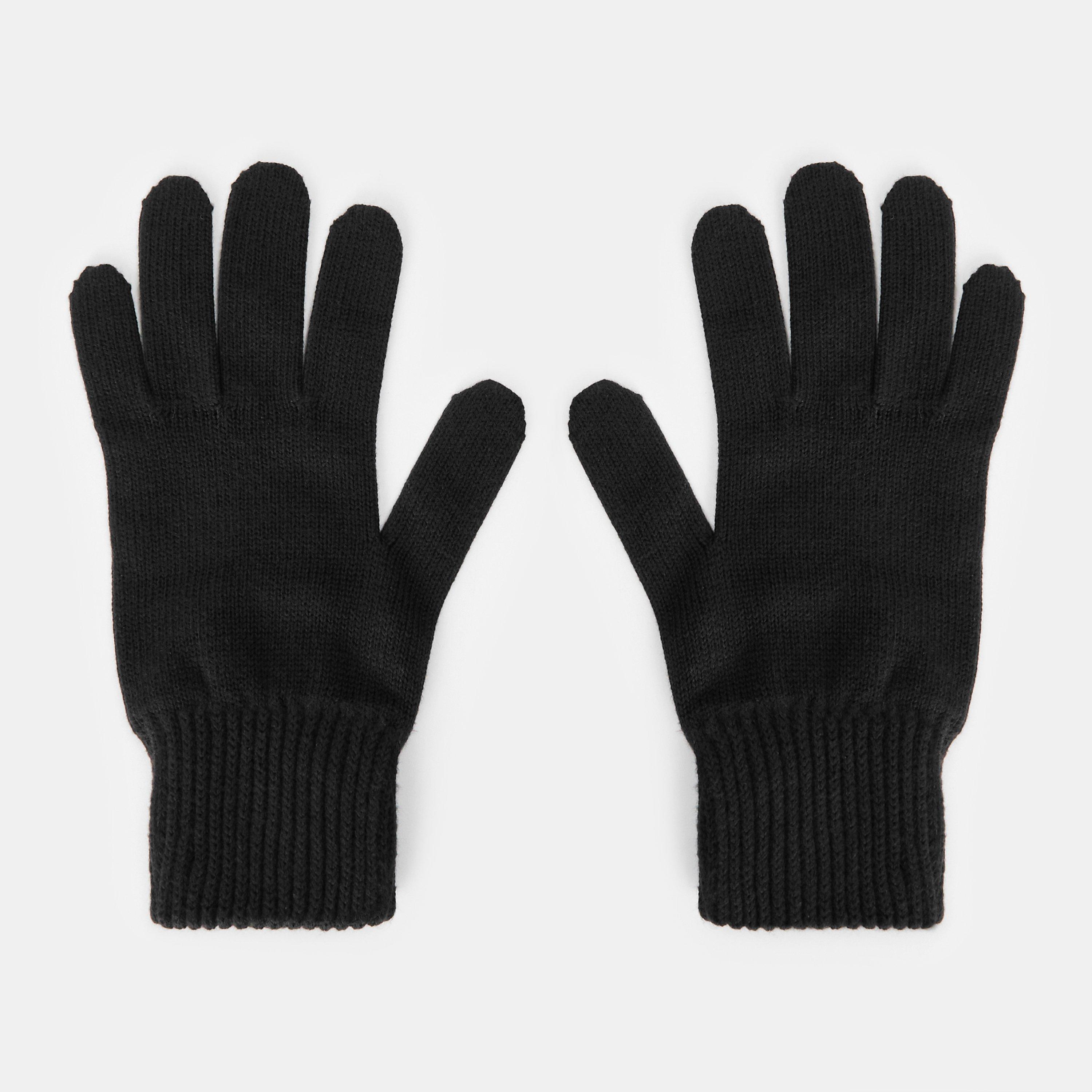Black - Tommy Jeans - Women's Flag Knitted Gloves - 2