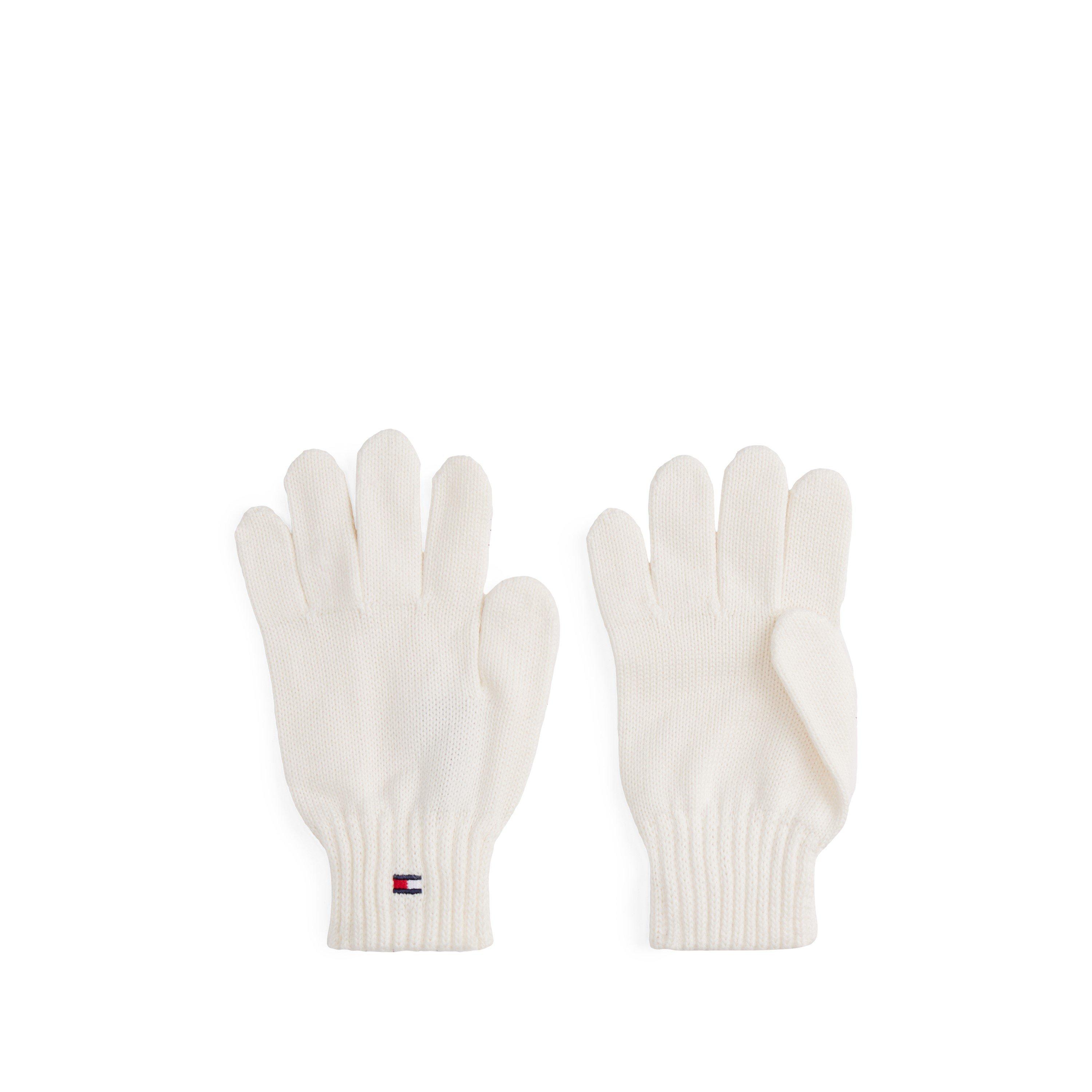 Tommy Hilfiger Unisex Kids Kids' Flag Knitted Gloves White Large - Image 3