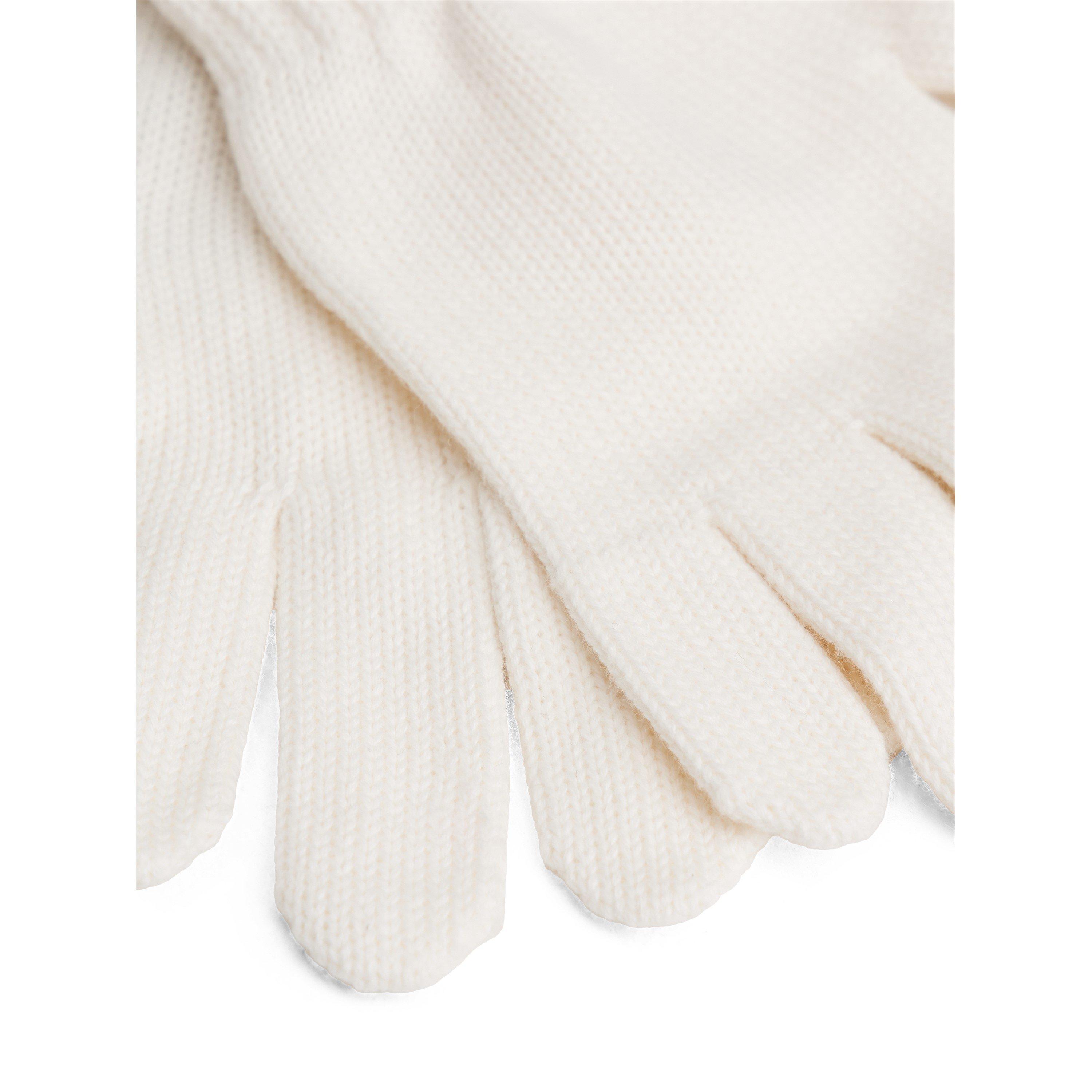 White YBH - Tommy Hilfiger - Kids' Small Flag Knitted Gloves - 3