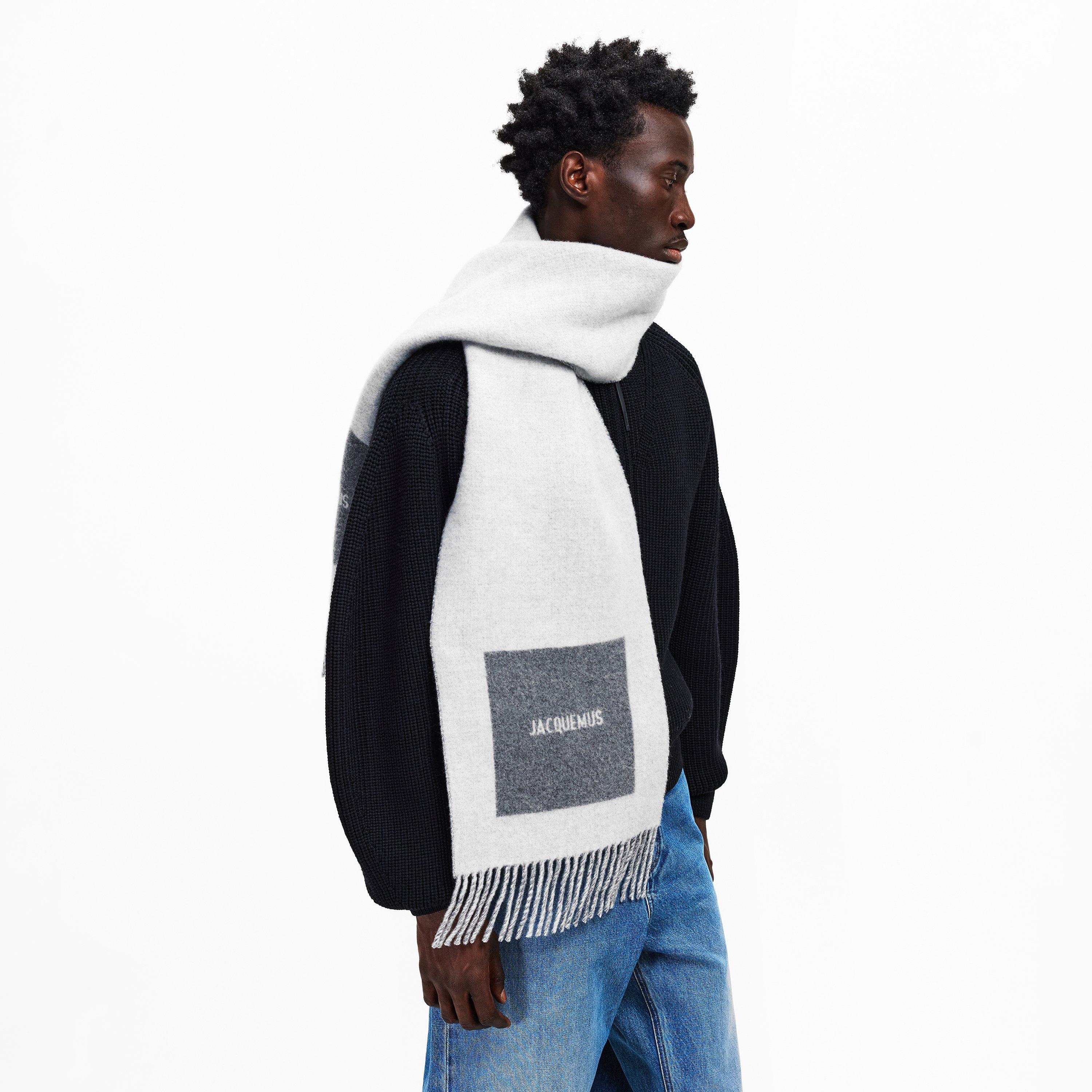 Grey - Jacquemus - Men's Knitted Scarf - 2