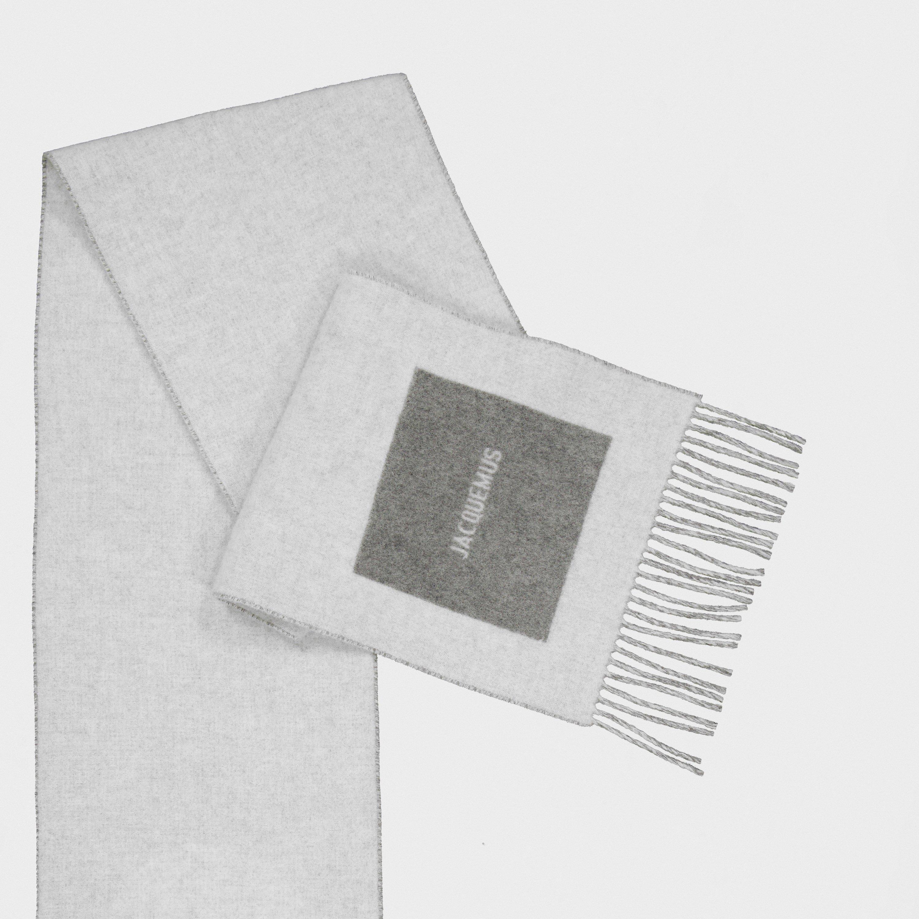 Grey - Jacquemus - Men's Knitted Scarf - 3