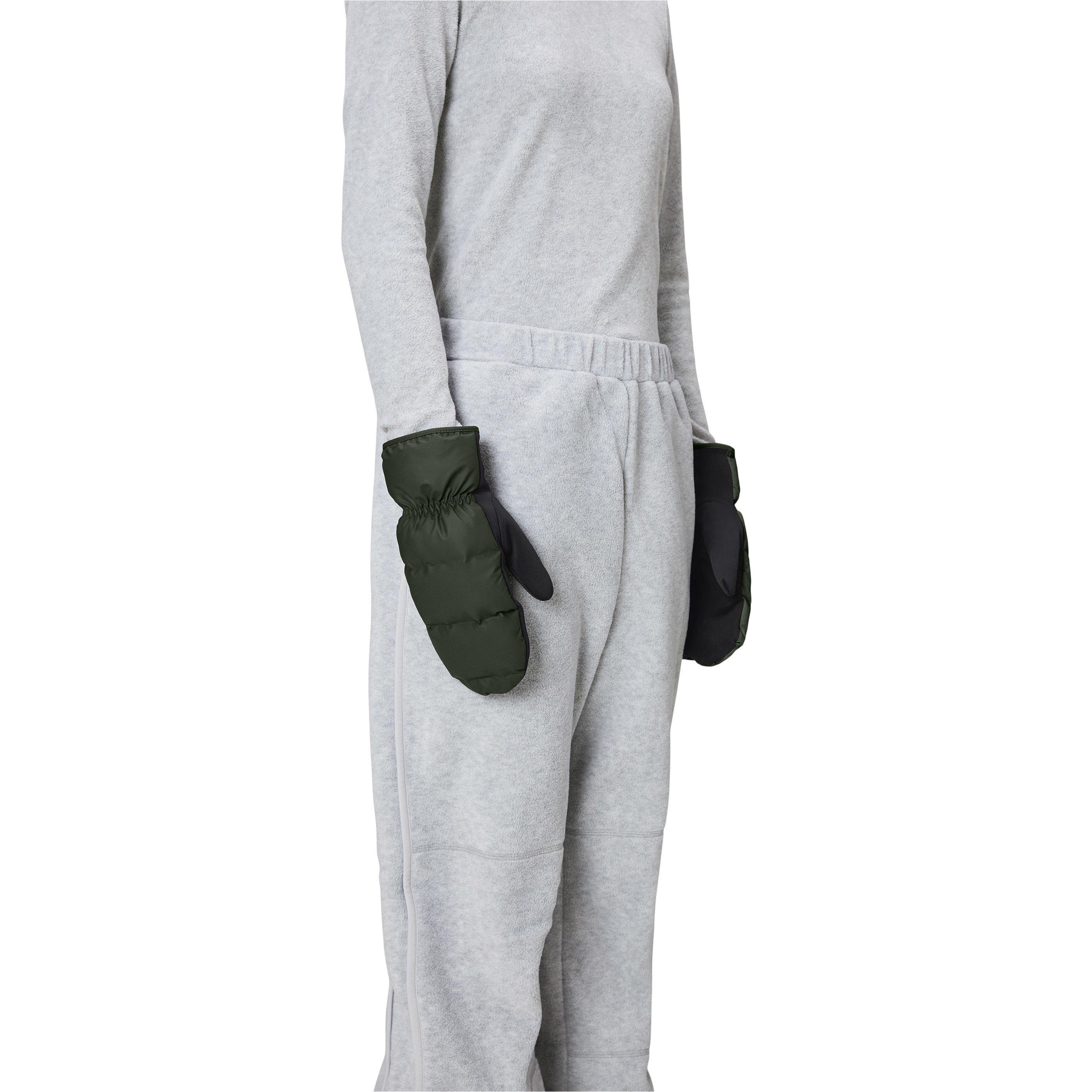 Green 03 - Rains - Lohja Puffer Water-Resistant Quilted Mittens - 3