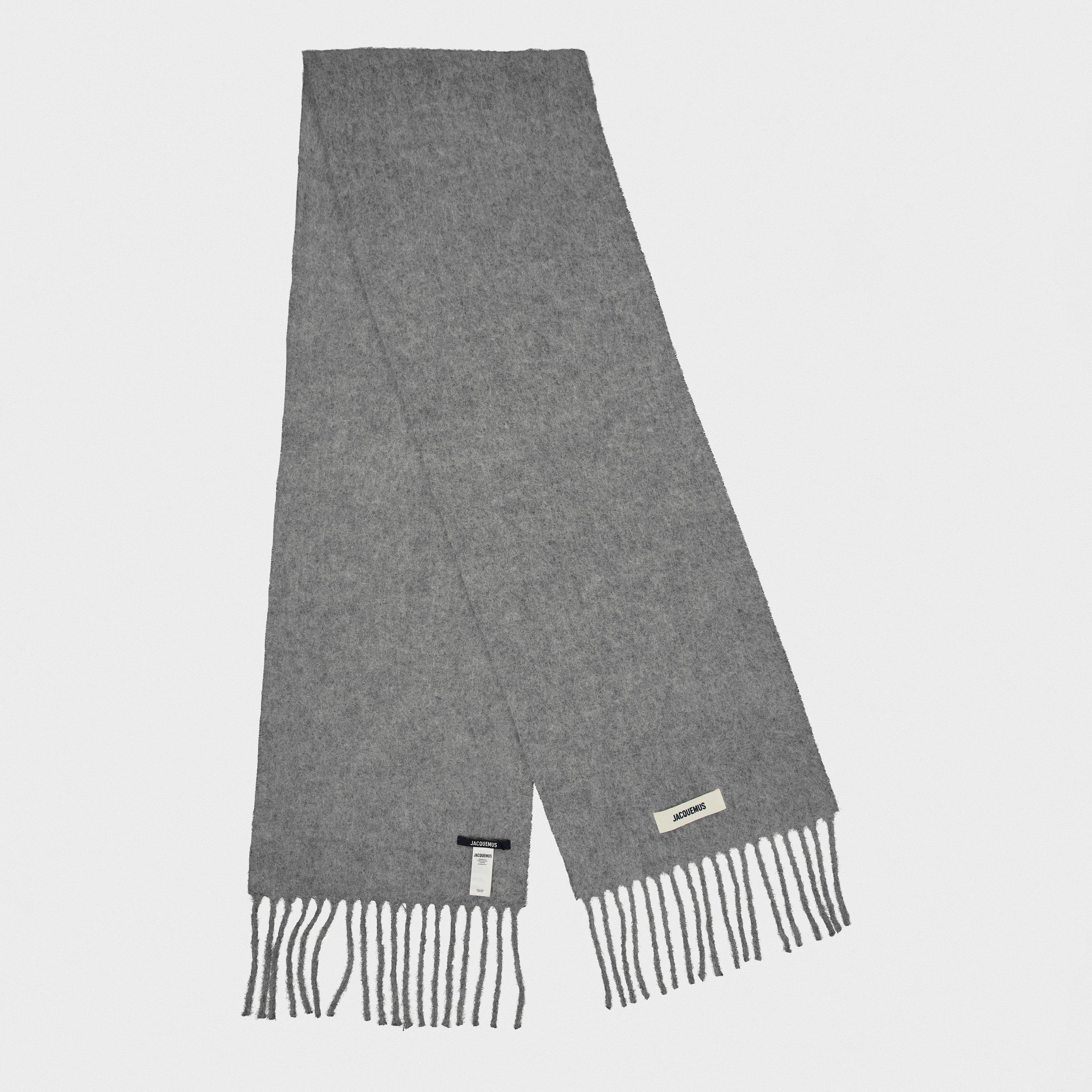 Grey - Jacquemus - Men's Knitted Scarf - 1