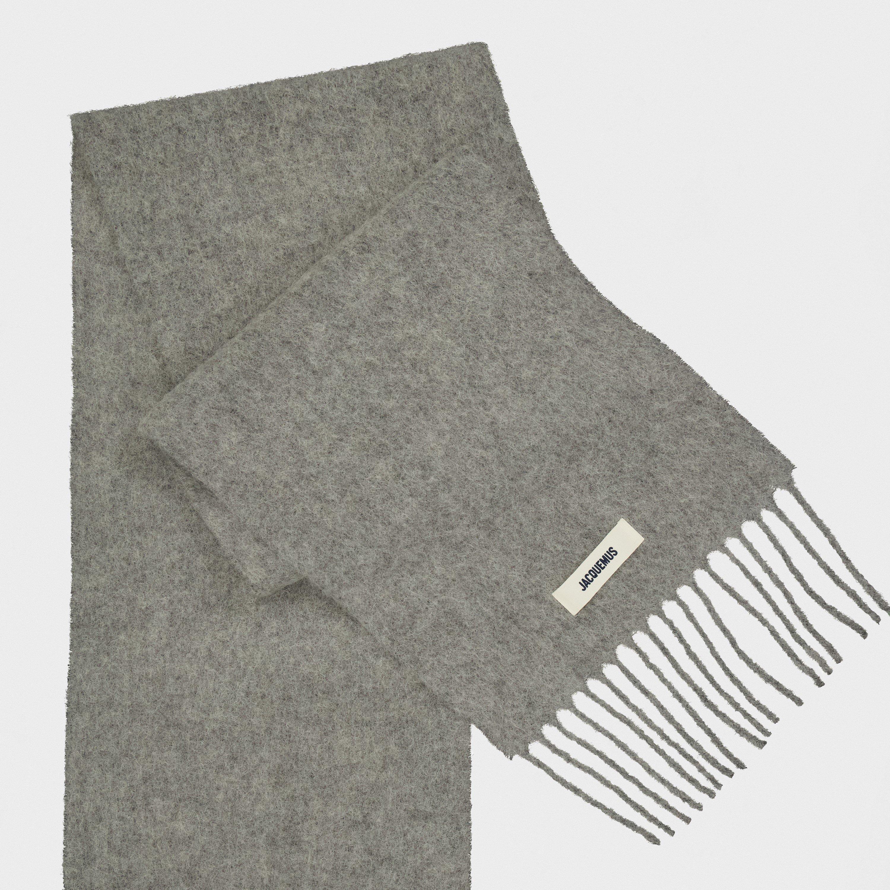 Grey - Jacquemus - Men's Knitted Scarf - 2