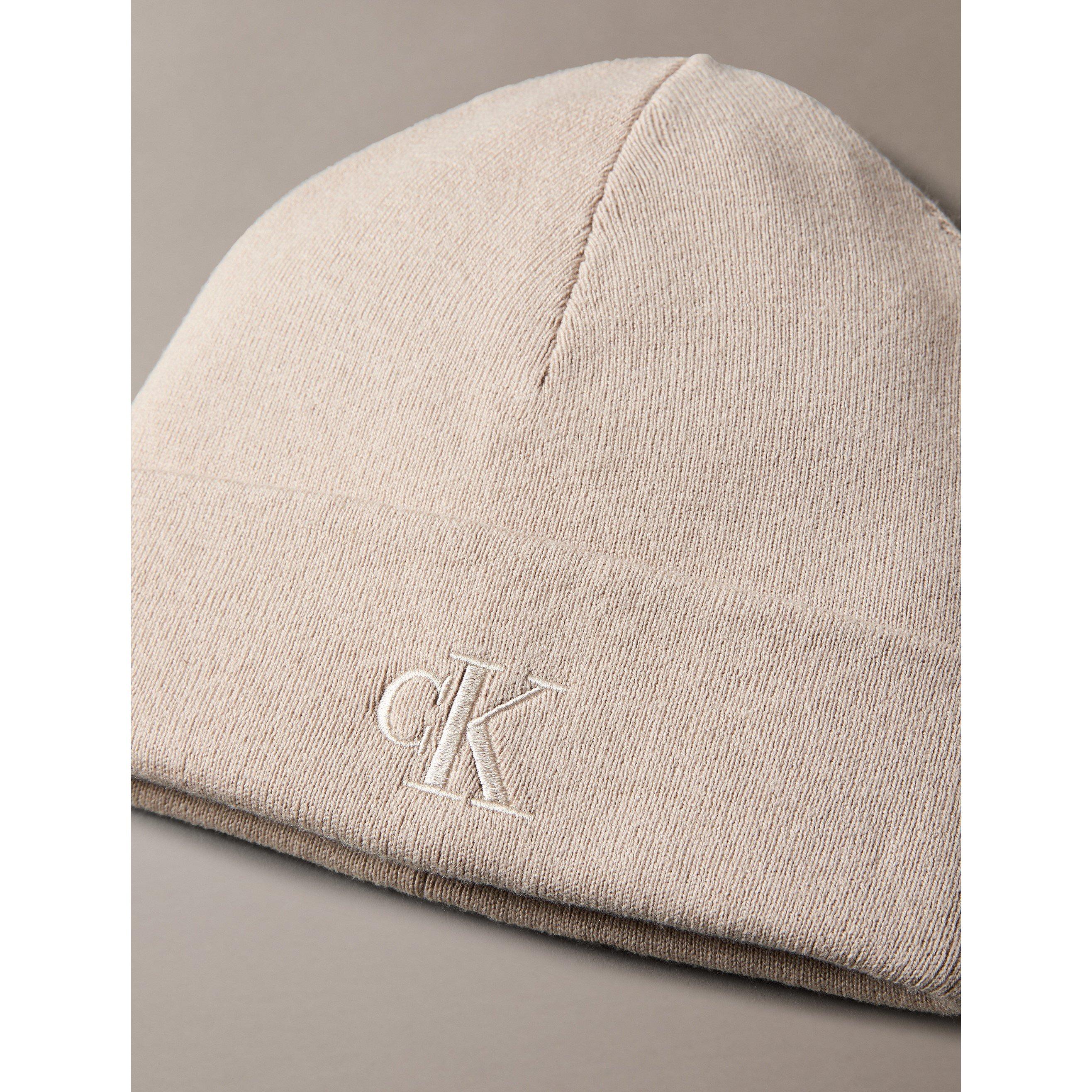 Beige - Calvin Klein - Women's Rib Beanies - 4