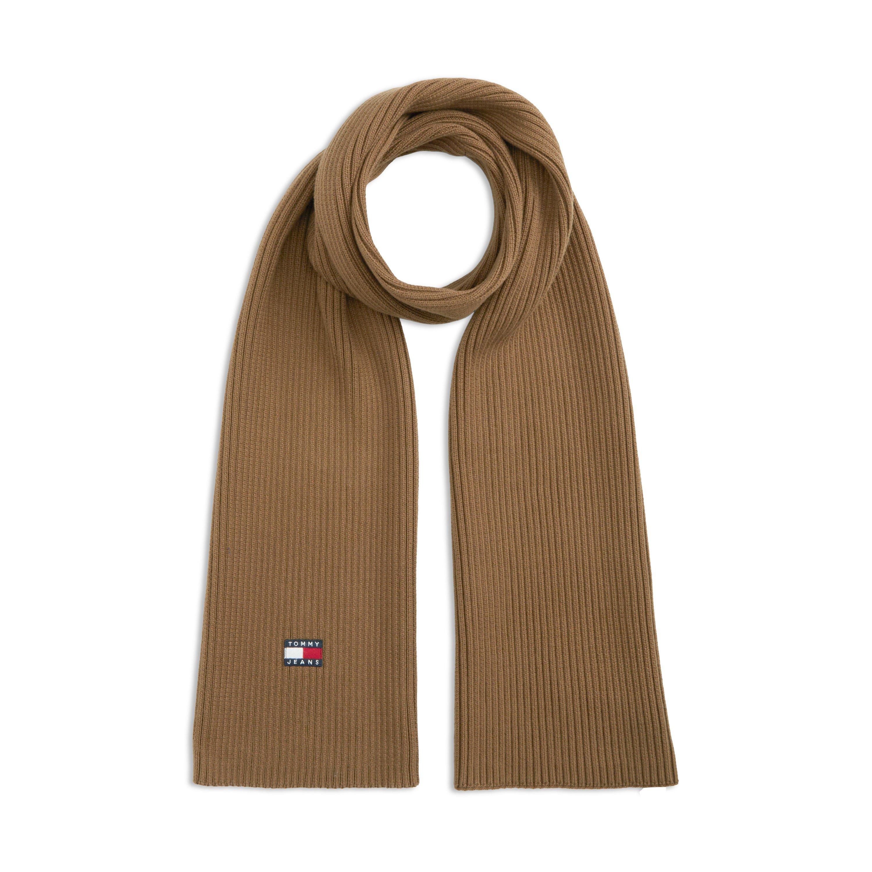 Tommy Jeans  Heritage Rib-Knit Scarf - Warm Khaki
