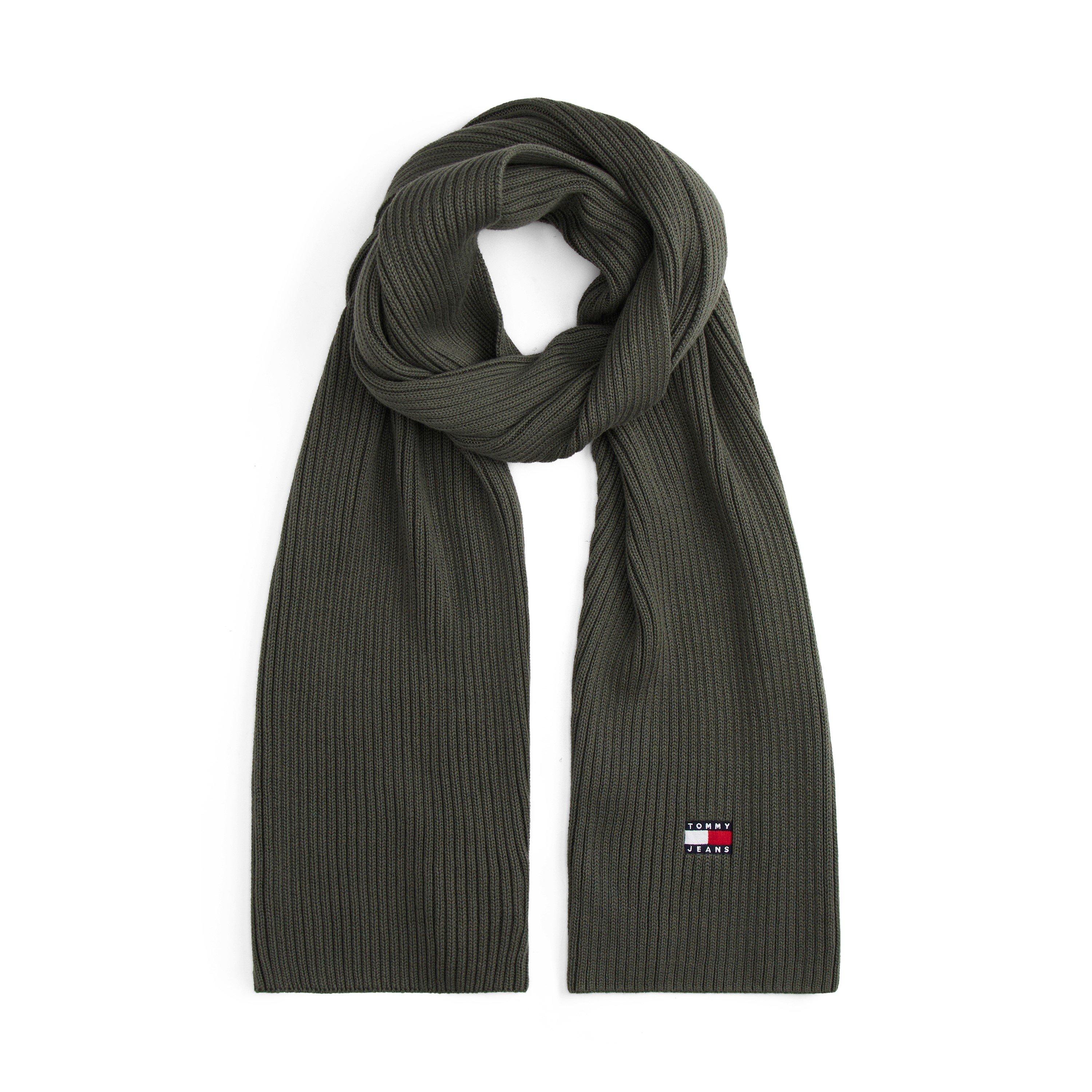 Tommy Jeans  Heritage Core Knitted Scarf - Pewter Green