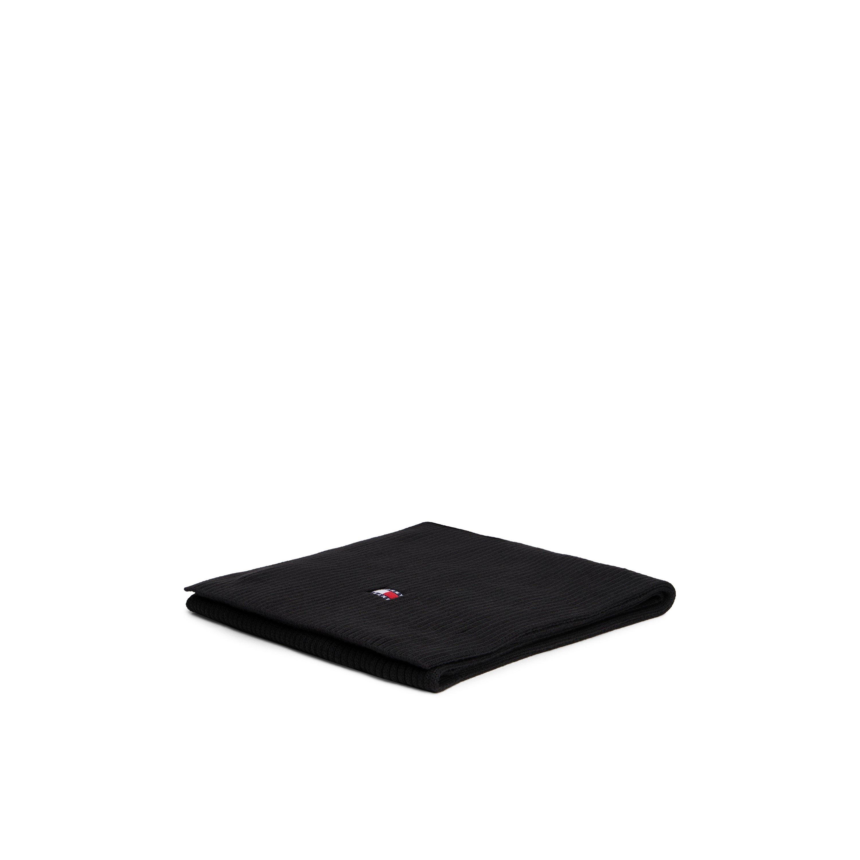 Black - Tommy Jeans - Heritage Rib-Knit Scarf - 4