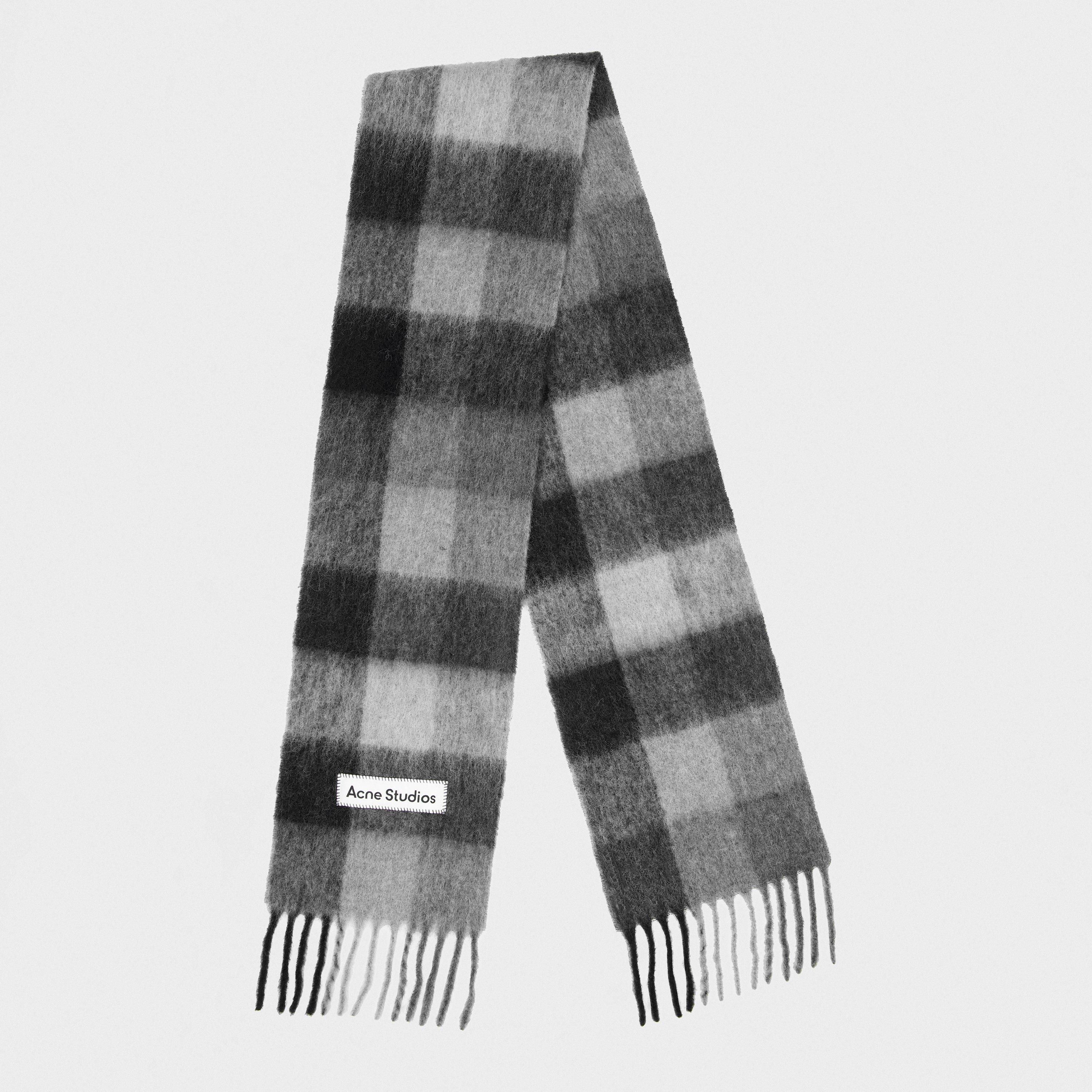 Grey - Acne Studios - Men's Knitted Scarf for Men - 1