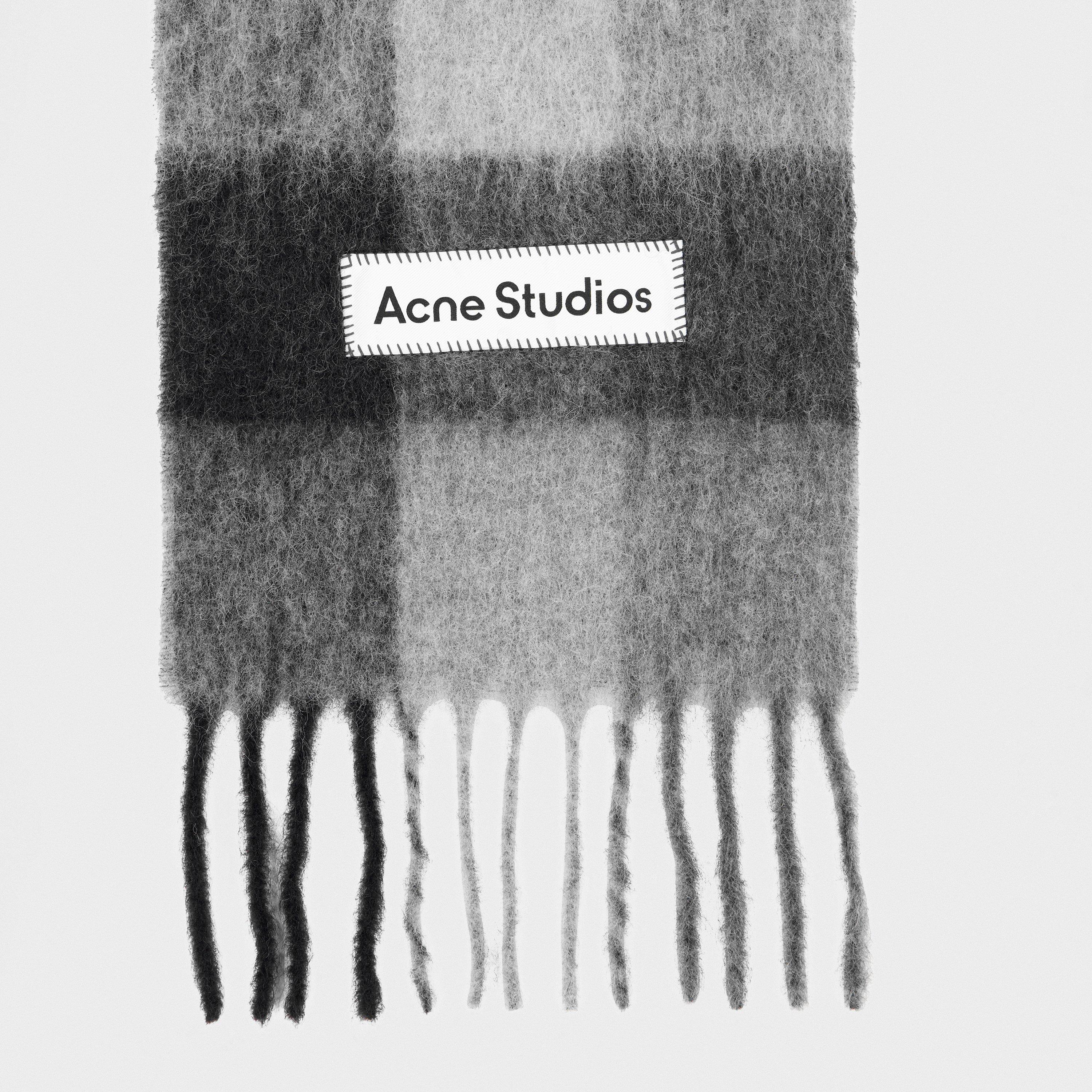 Grey - Acne Studios - Men's Knitted Scarf for Men - 2