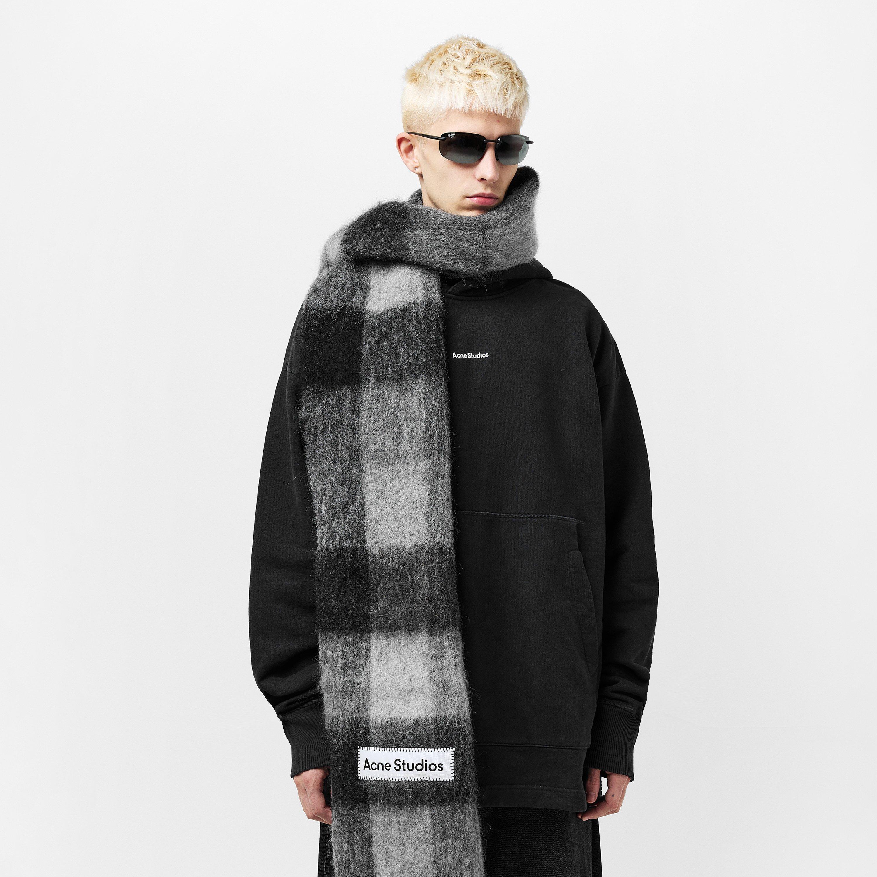Grey - Acne Studios - Men's Knitted Scarf for Men - 3