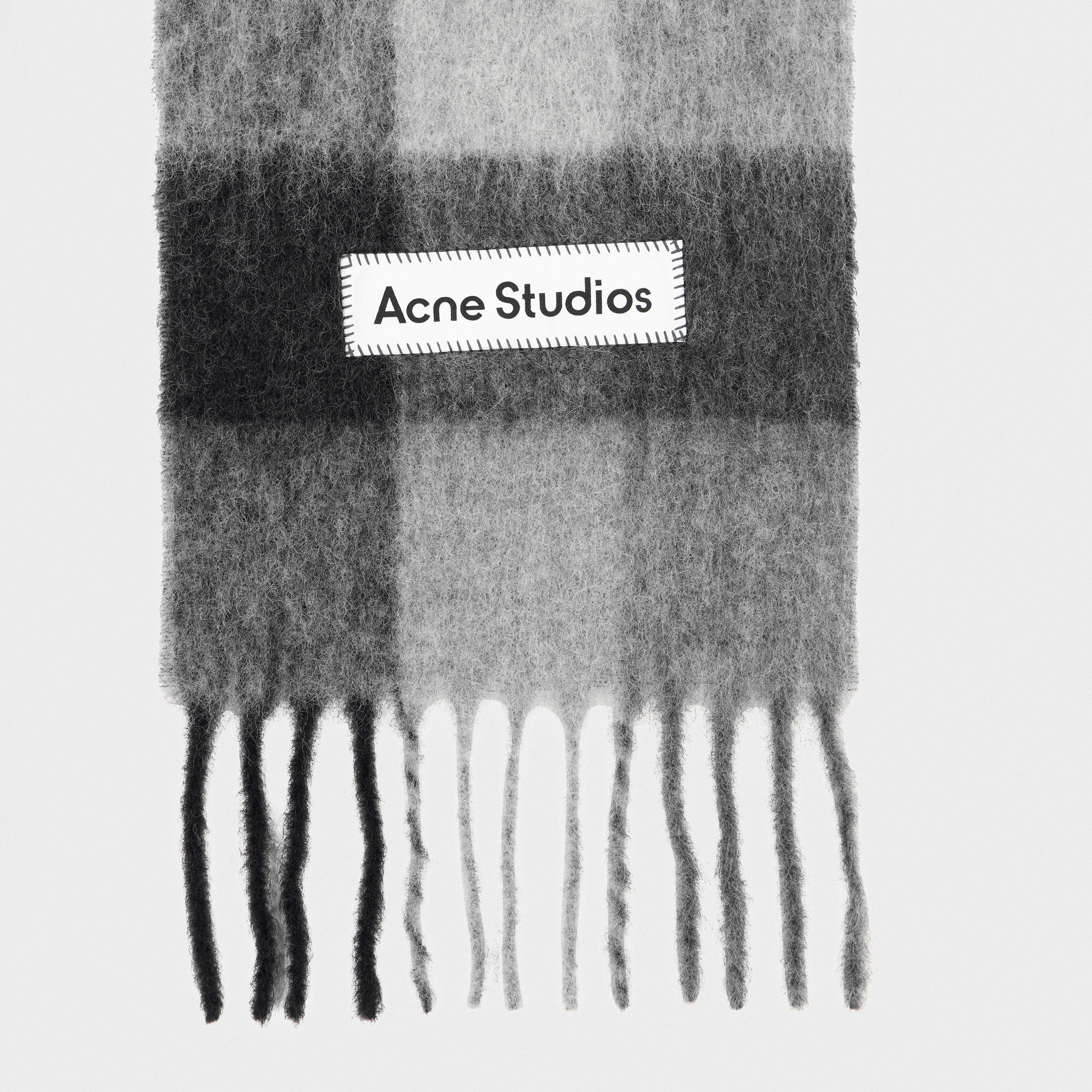 Grey - Acne Studios - Men's Knitted Scarf for Men - 4