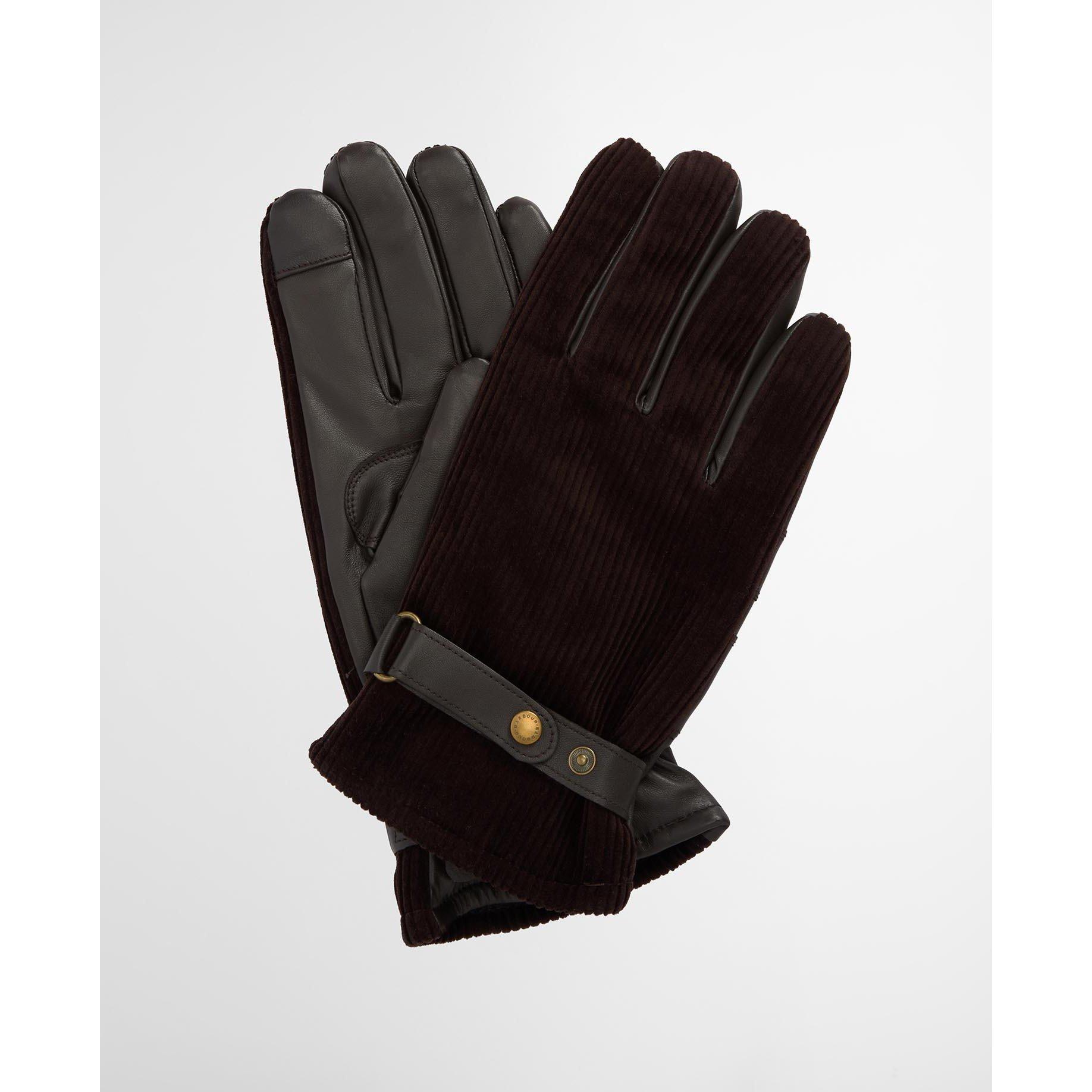 Barbour Men's Nelson Leather Gloves - Brown - L