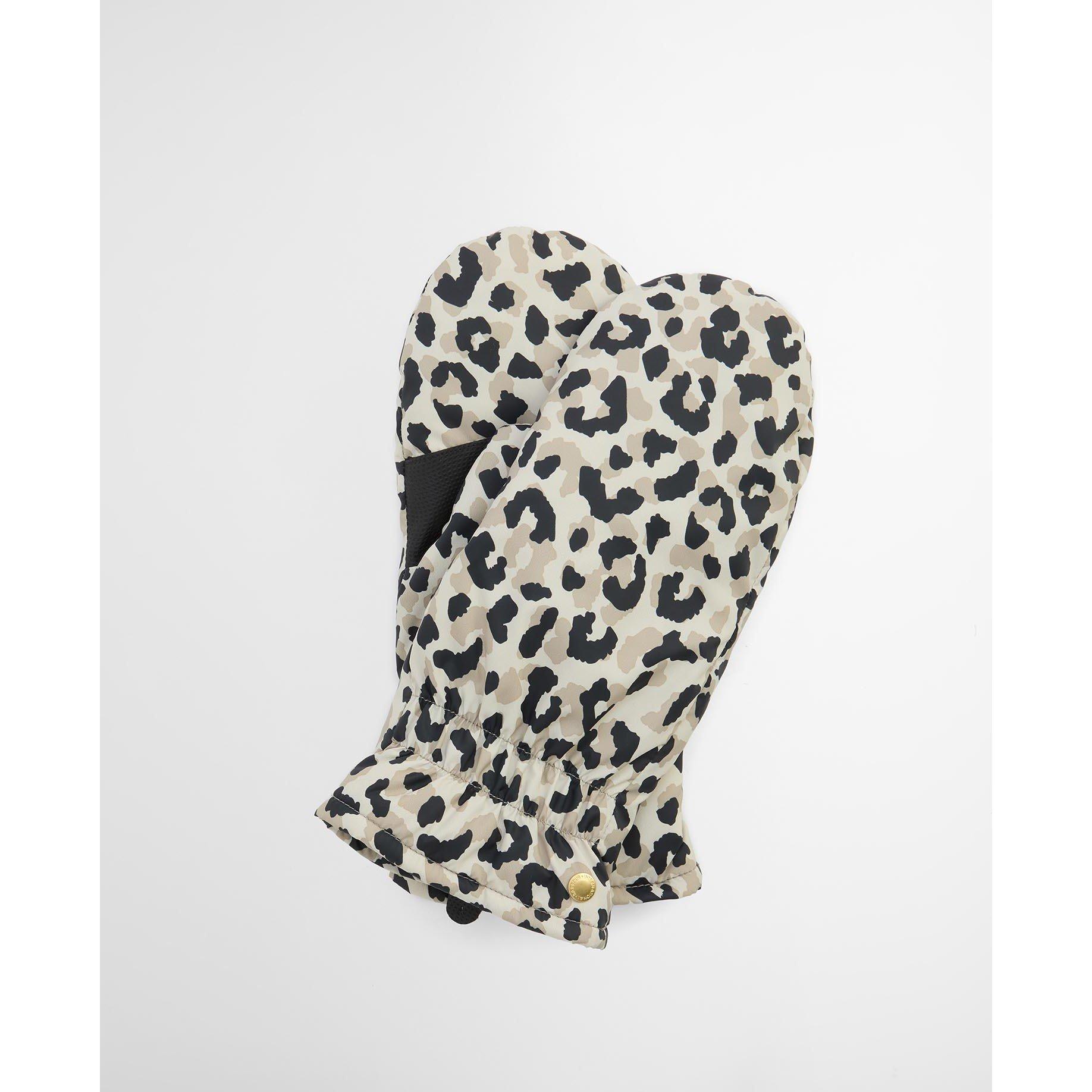Jasmine Leopard - Barbour International - Harley Leopard Waterproof Mittens - 2