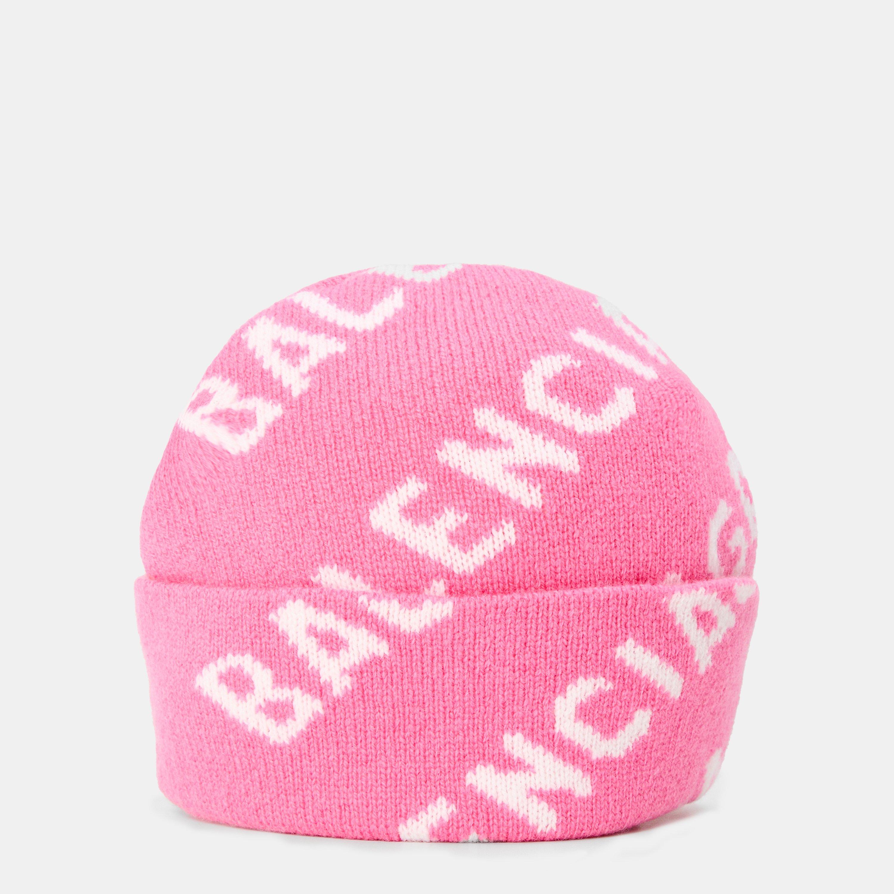 Pink/White - Balenciaga - Logo Beanie - 1