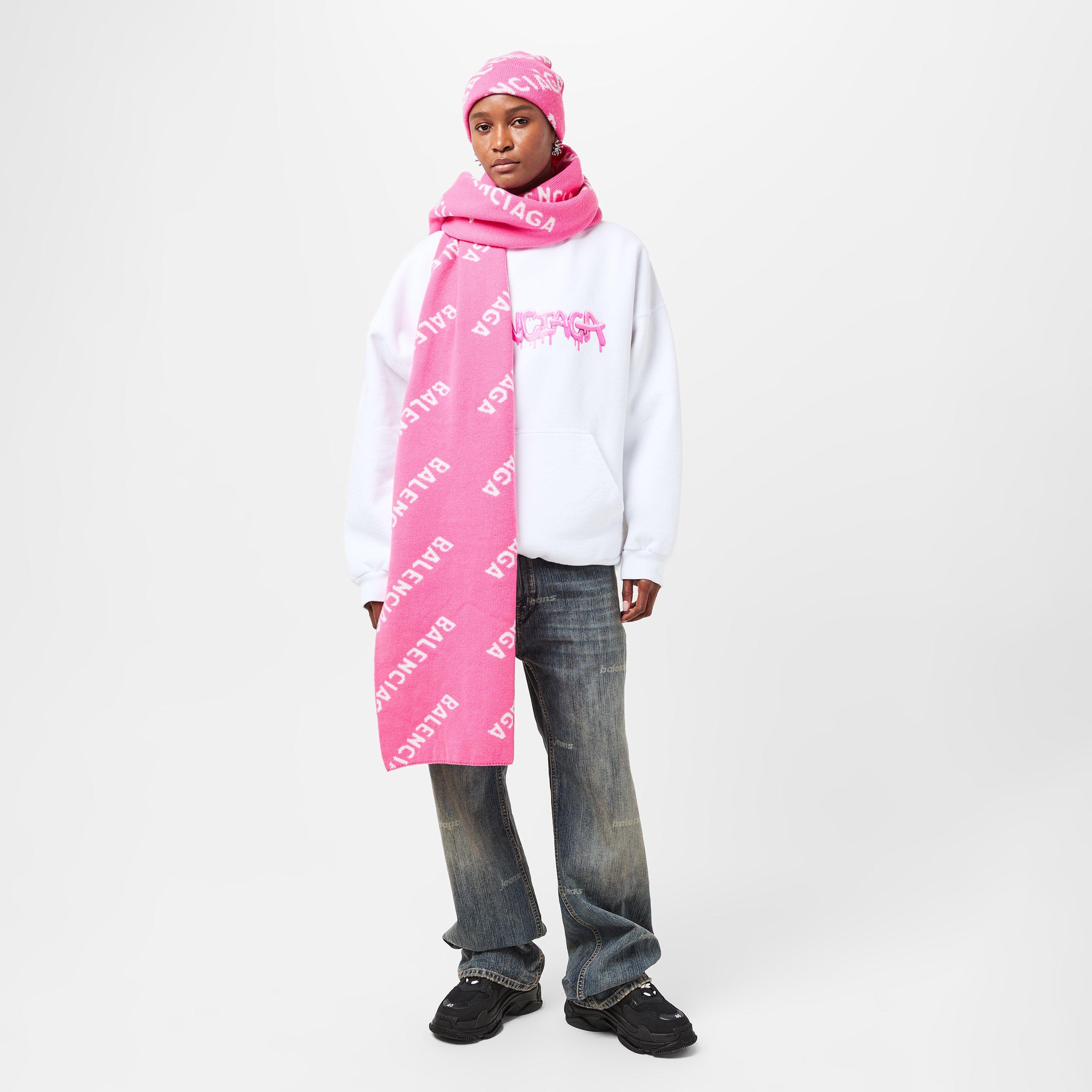 Pink/White - Balenciaga - Logo Beanie - 5