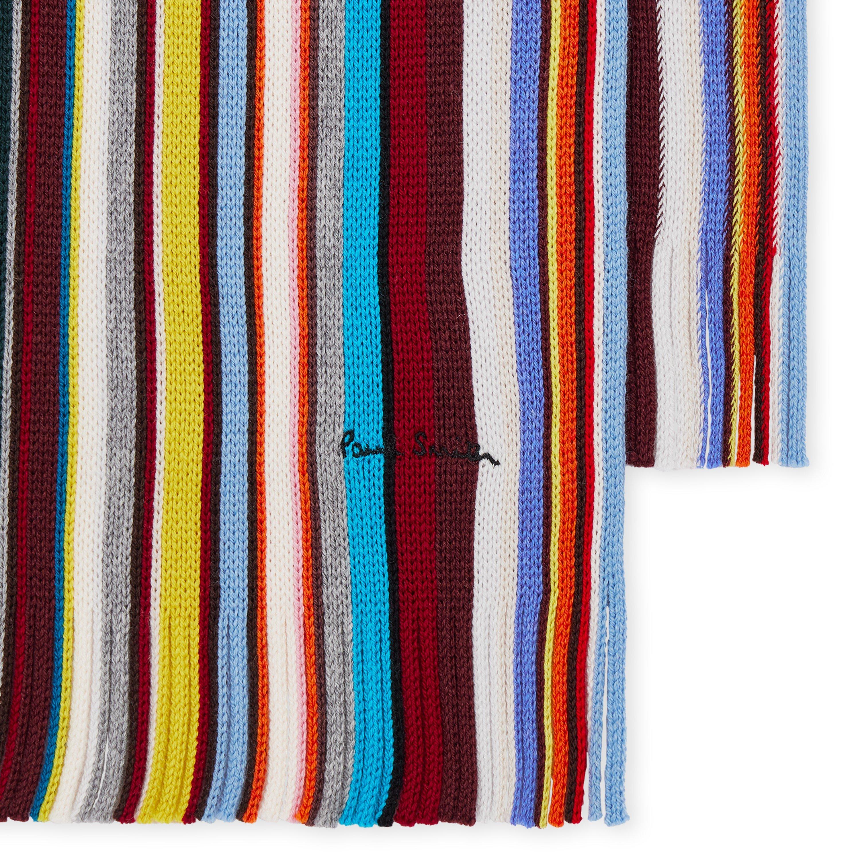 Multicolour - Paul Smith - Men's Signature Wool Knitted Scarf - 2