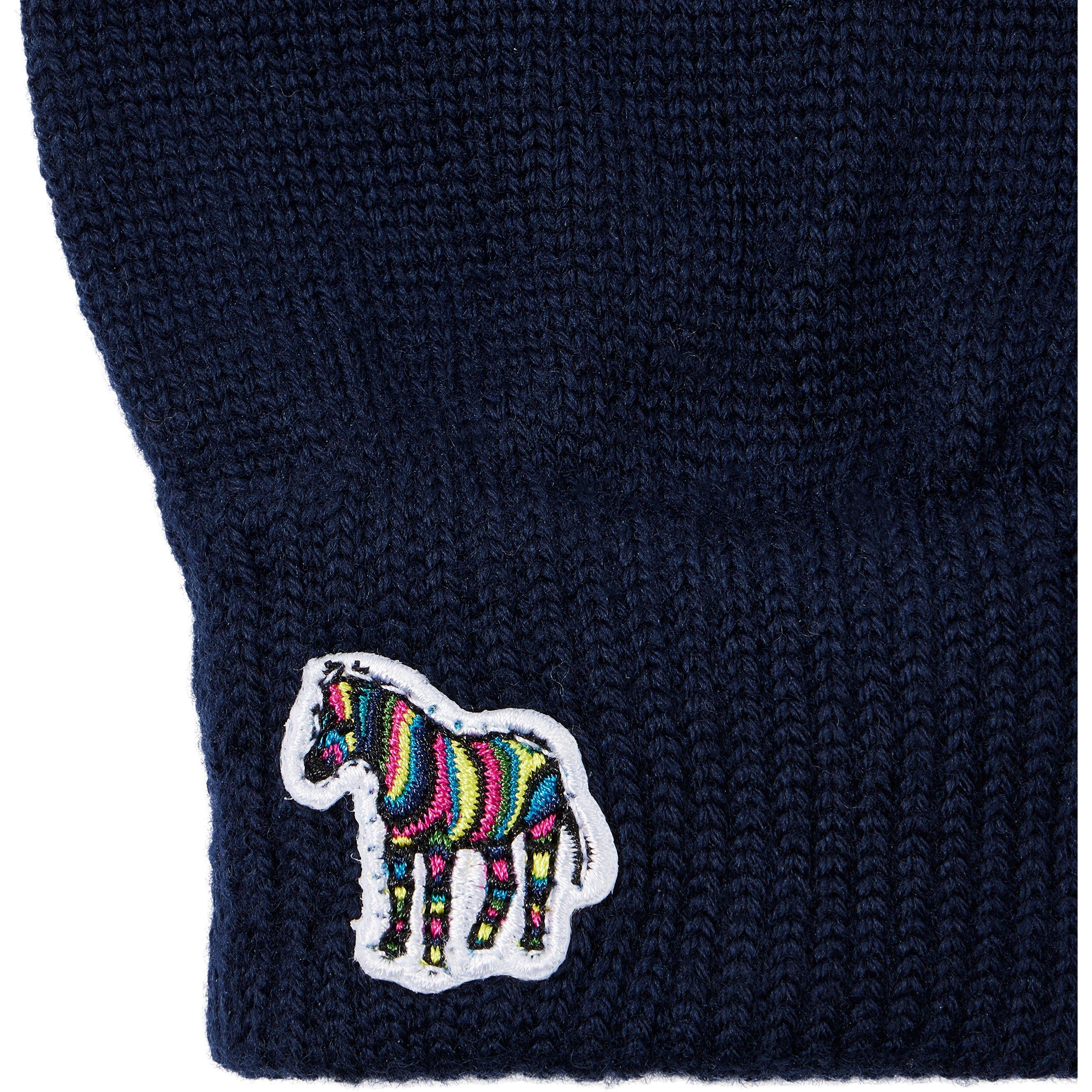 Blue - Paul Smith - Zebra Wool Gloves - 2