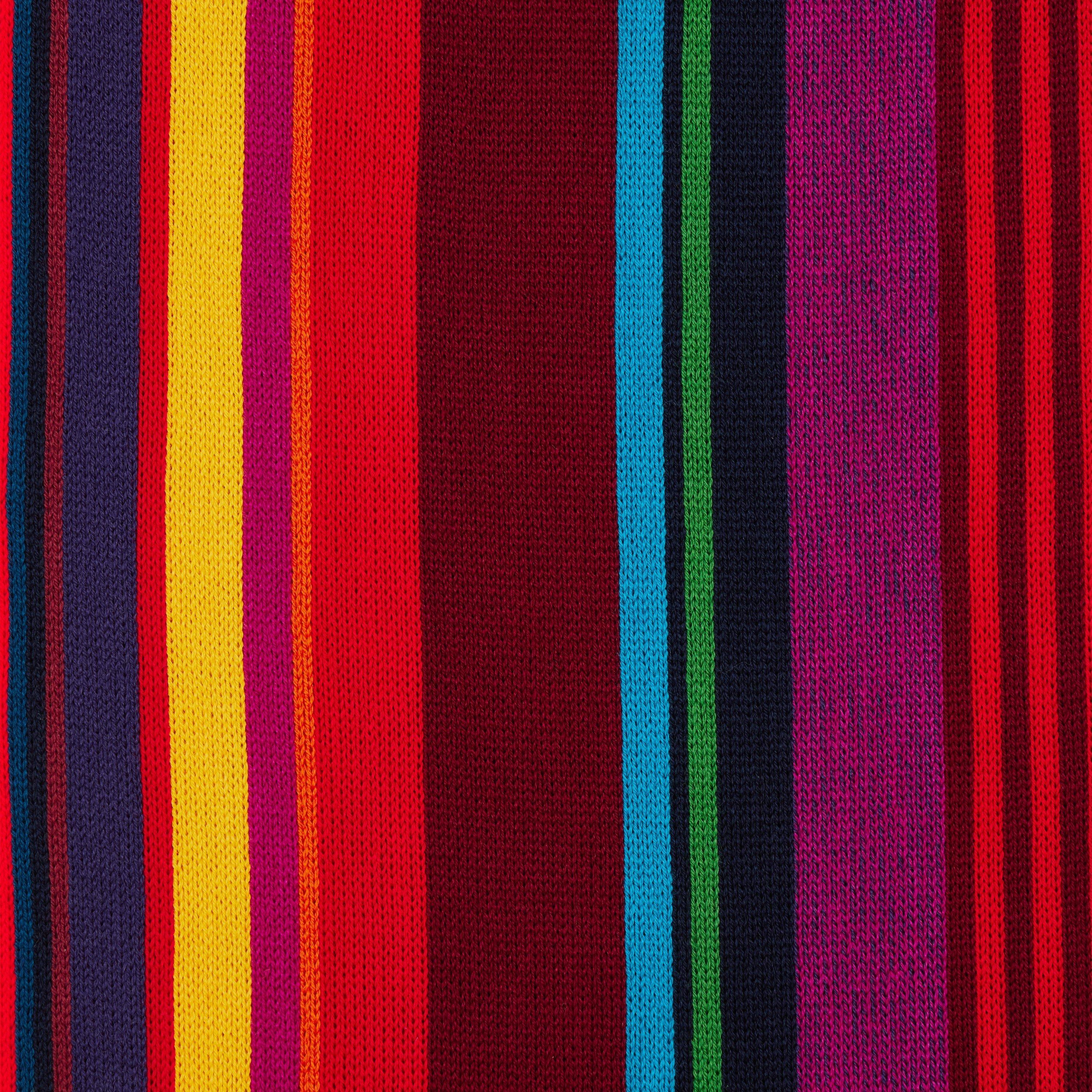 Red - Paul Smith - Men's Twisted Stripe Wool Knitted Scarf - 3