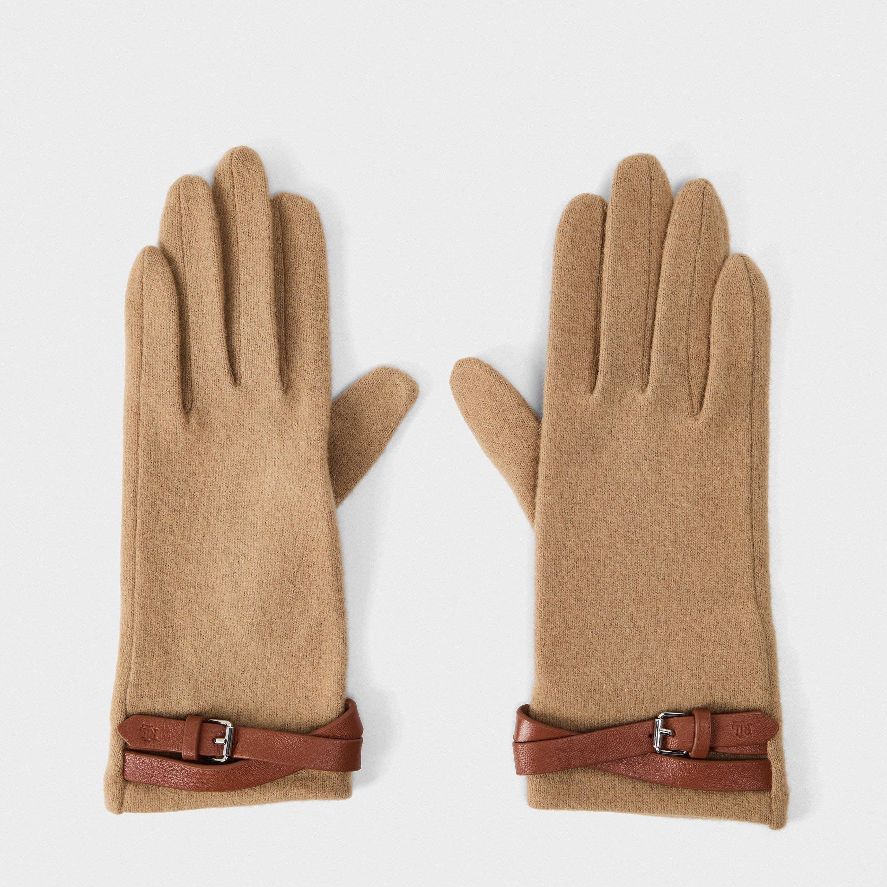 Lauren by Ralph Lauren Women's Leather Gloves - CLASSIC CAMEL - Medium