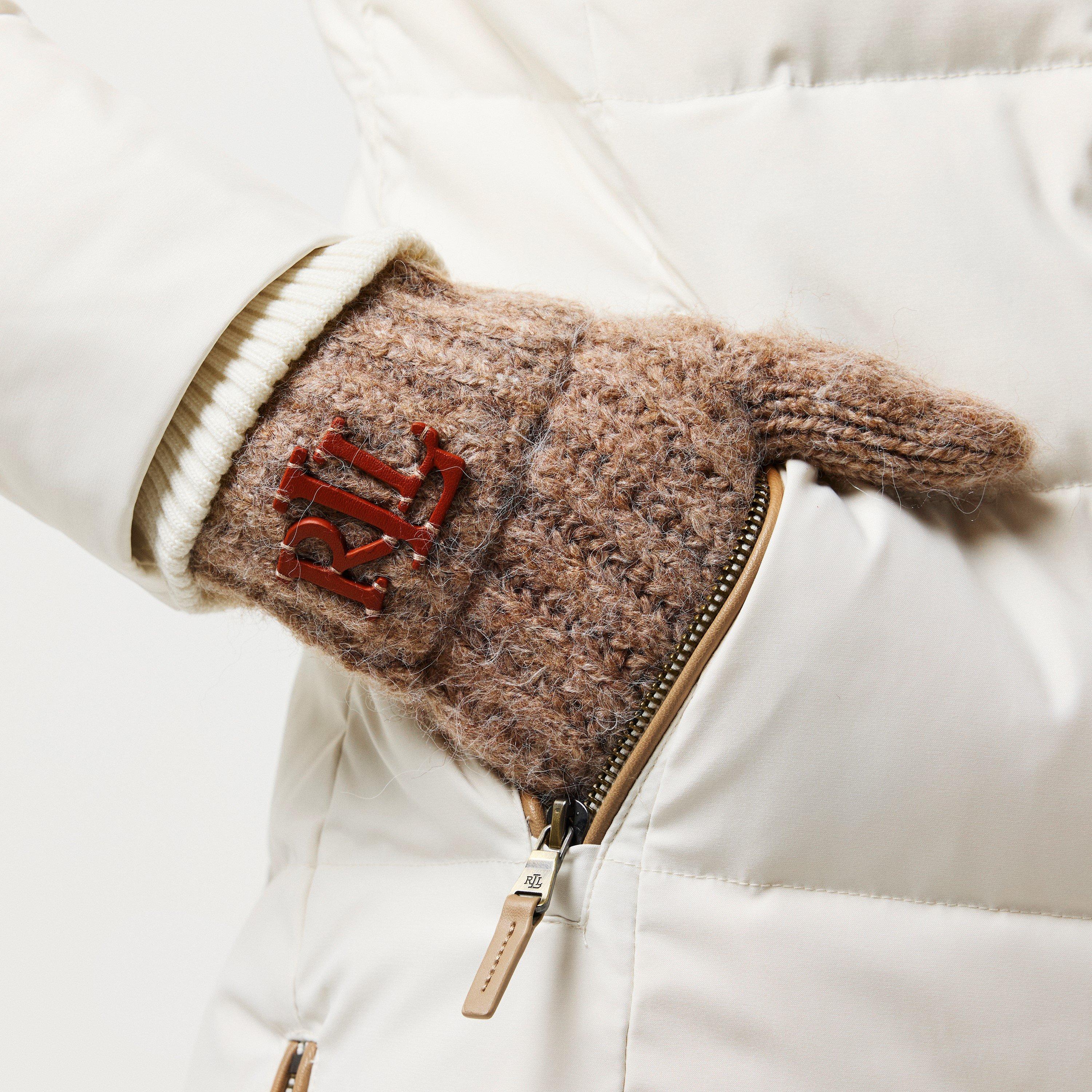 TAUPE - Lauren by Ralph Lauren - Women's Real Leather Gloves - 3