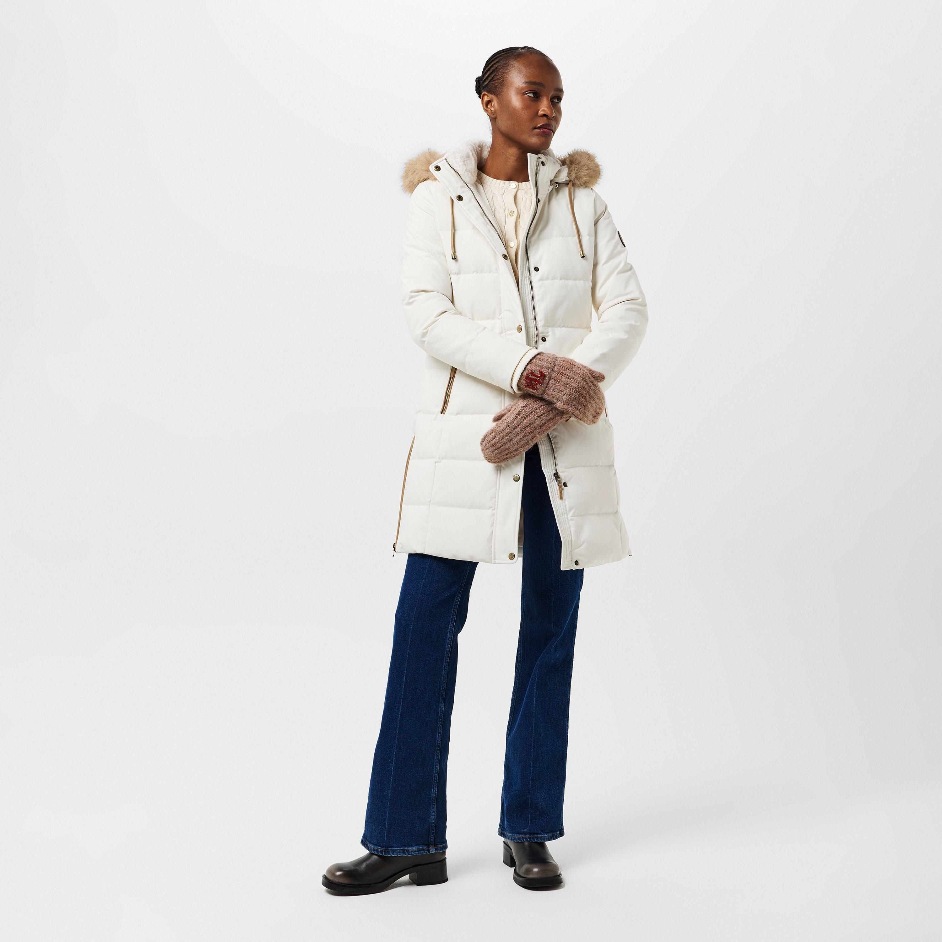 TAUPE - Lauren by Ralph Lauren - Women's Real Leather Gloves - 4