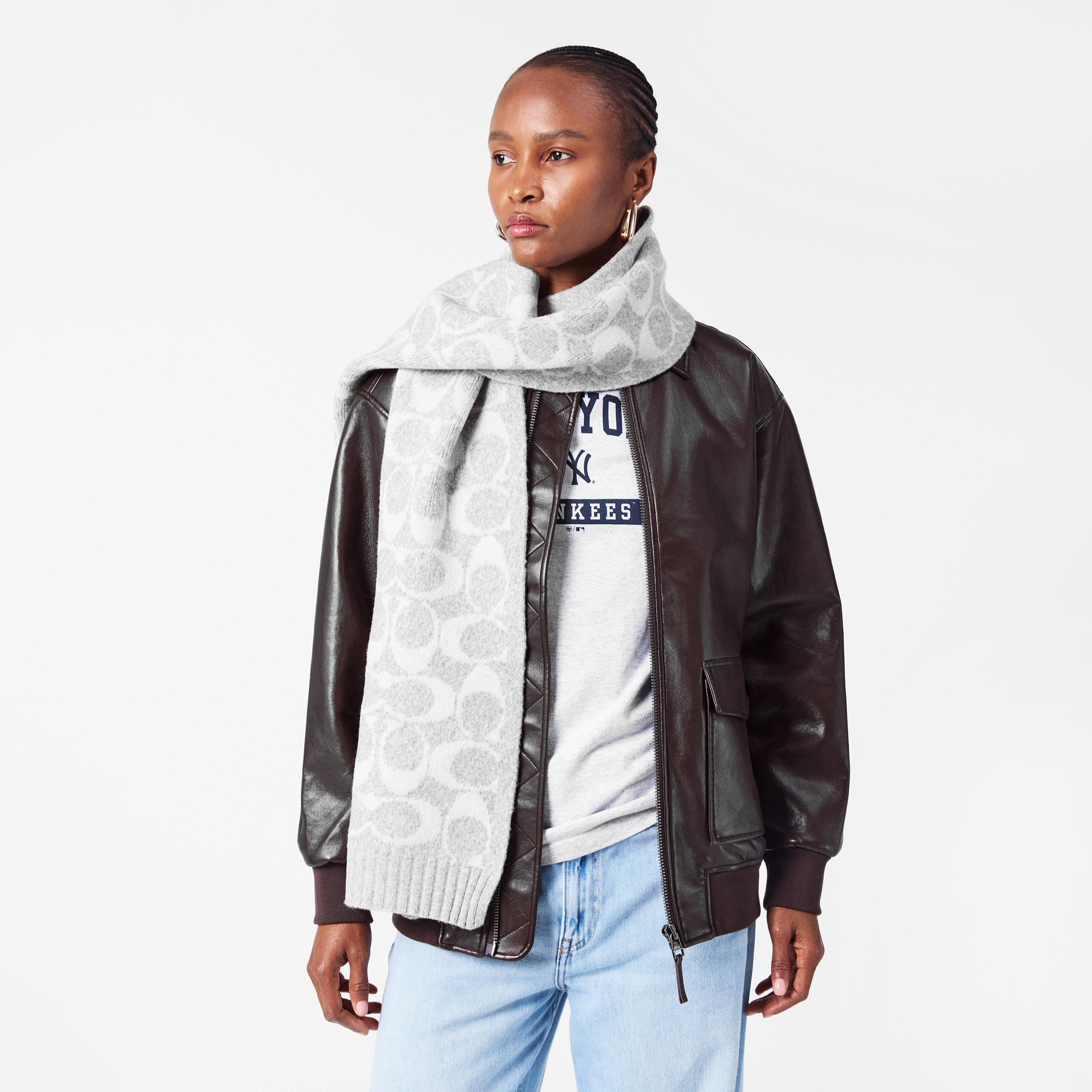 GREY BIRCH - Coach - COACH SIGNATURE SCARF - 2