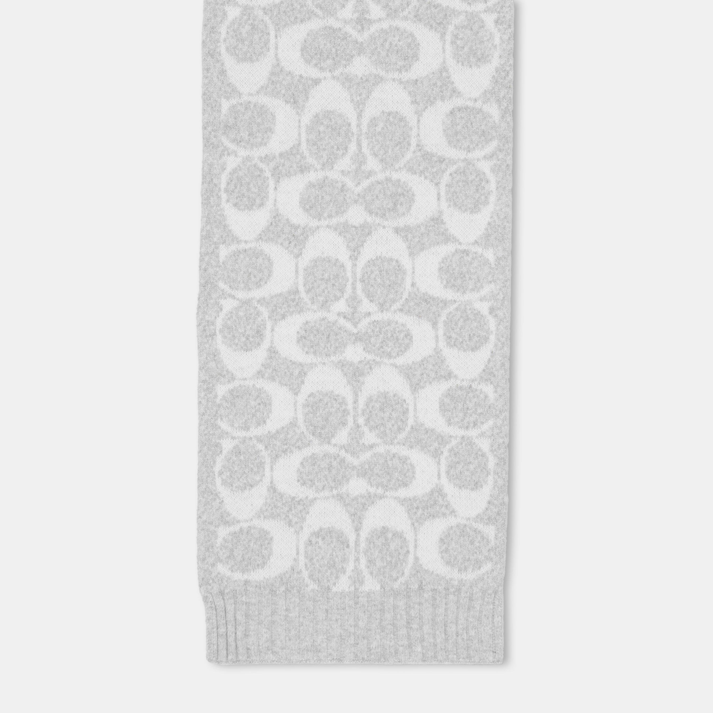 GREY BIRCH - Coach - COACH SIGNATURE SCARF - 3