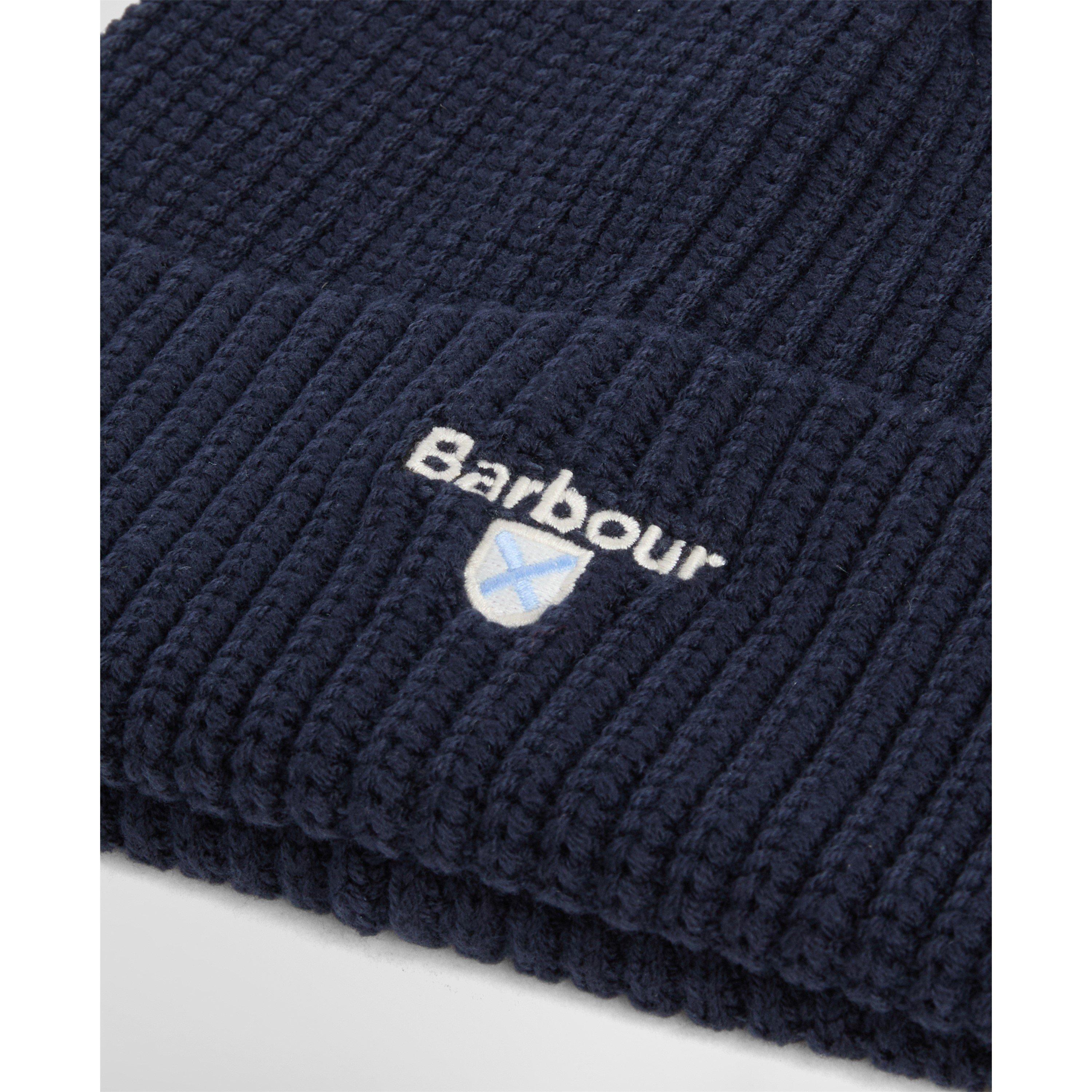 Navy - Barbour - Cascade Beanie and Scarf Gift Set - 4
