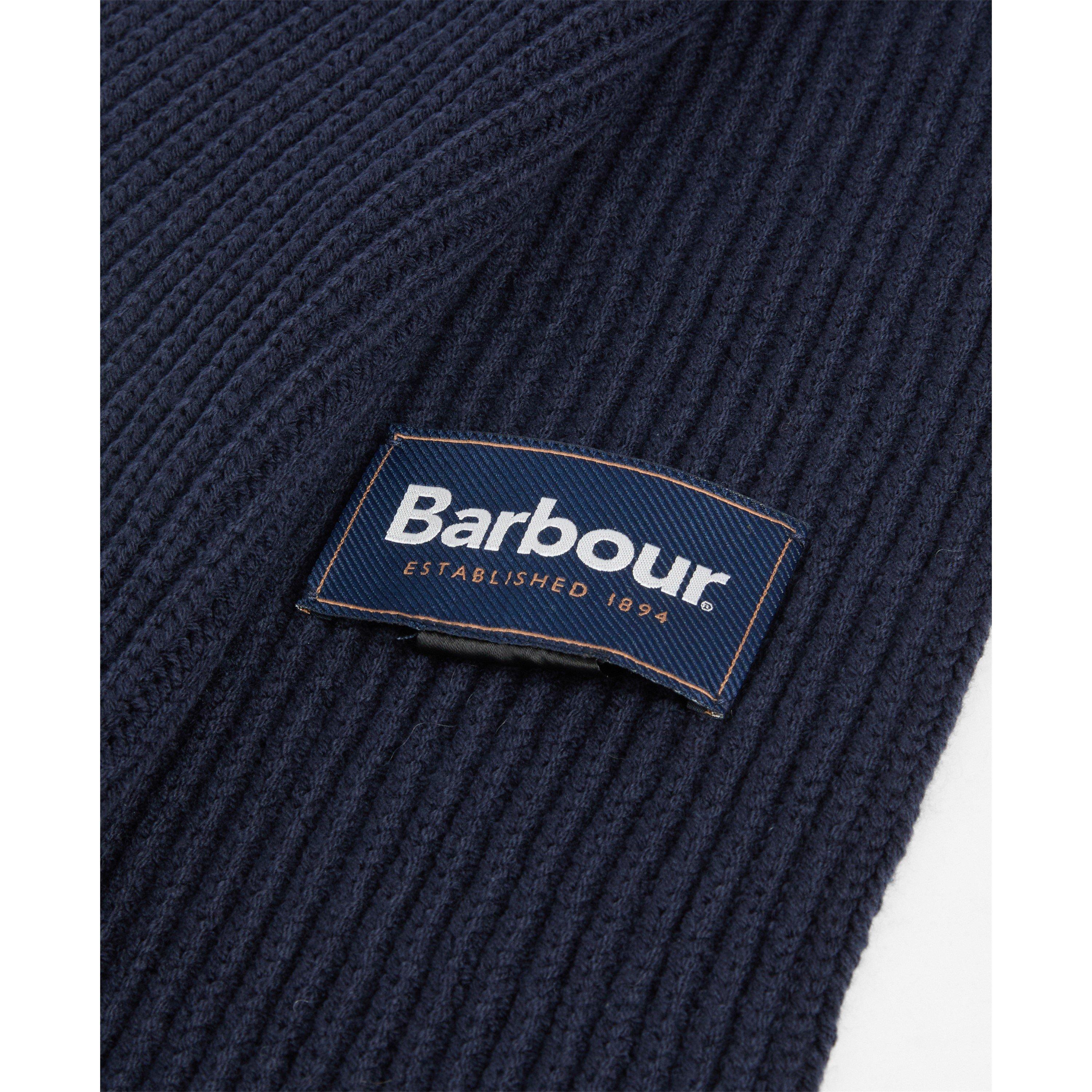 Navy - Barbour - Cascade Beanie and Scarf Gift Set - 5