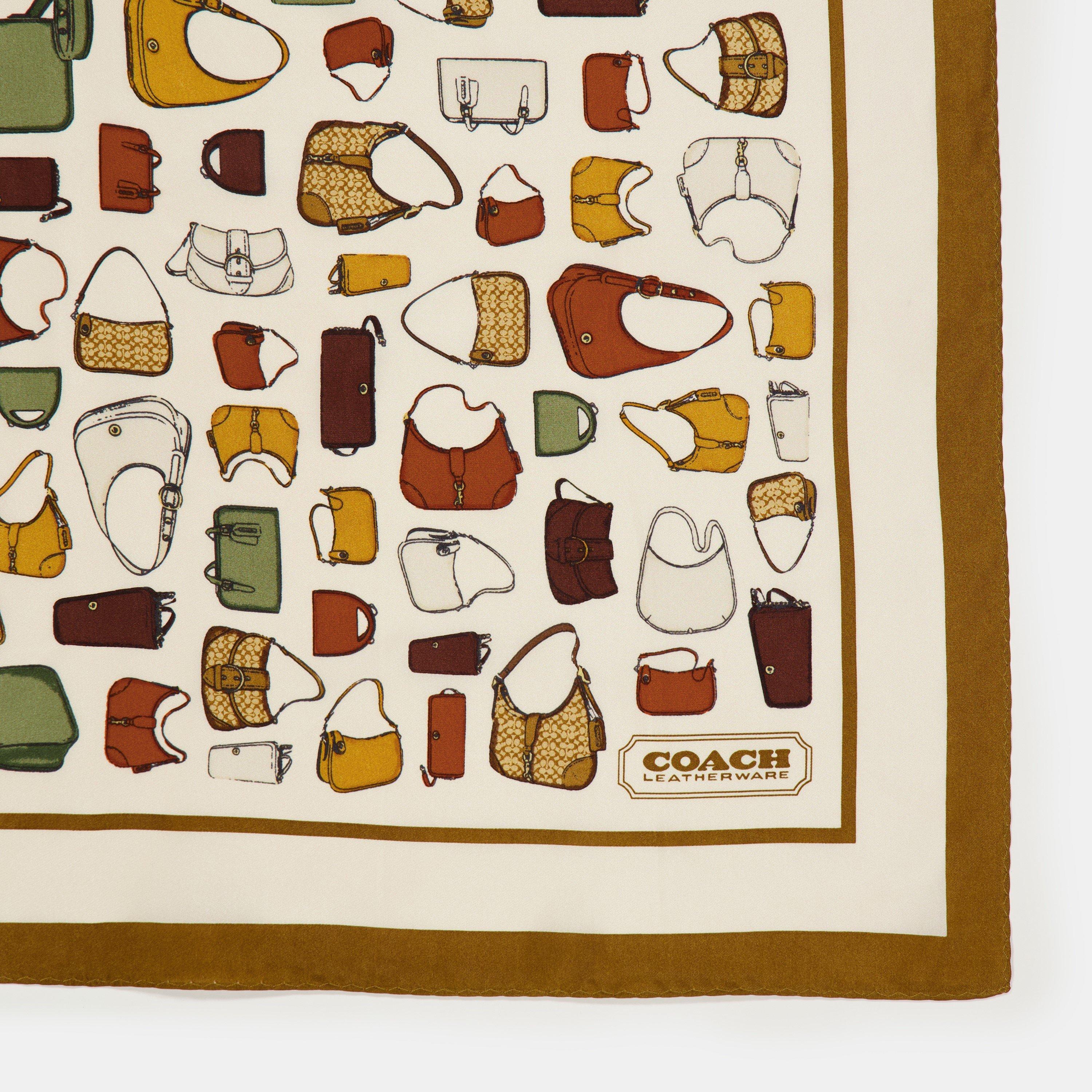 OCHRE / MAPLE - Coach - COACH ORIGINALS PRINTED SILK BANDANA - 2