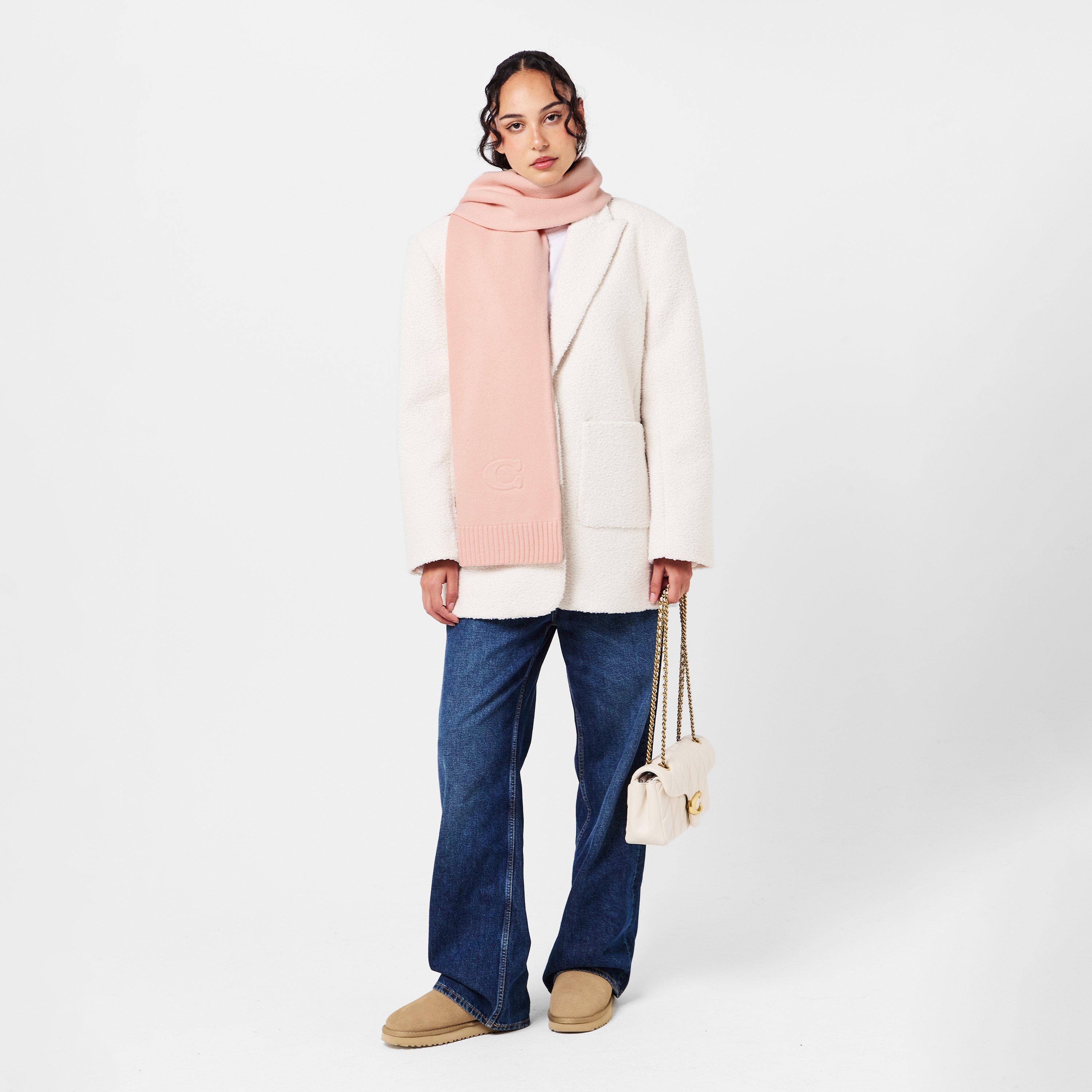 PEACH - Coach - EMBOSSED KNIT MUFFLER - 5