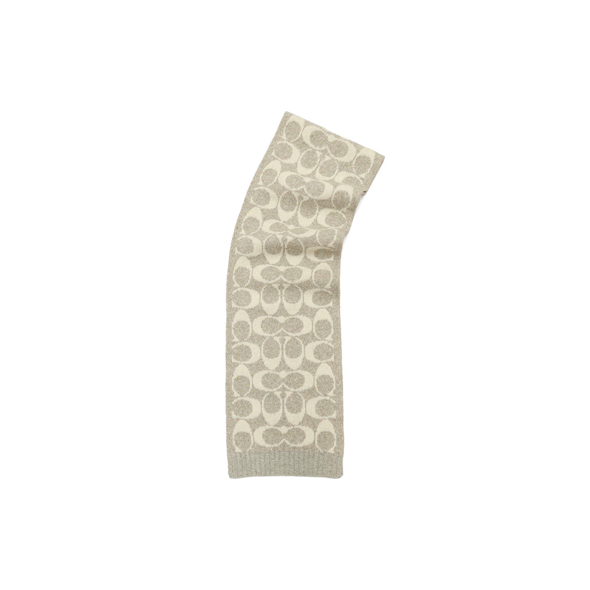 Coach COACH JUMBO SIGNATURE C SCARF - GREY BIRCH