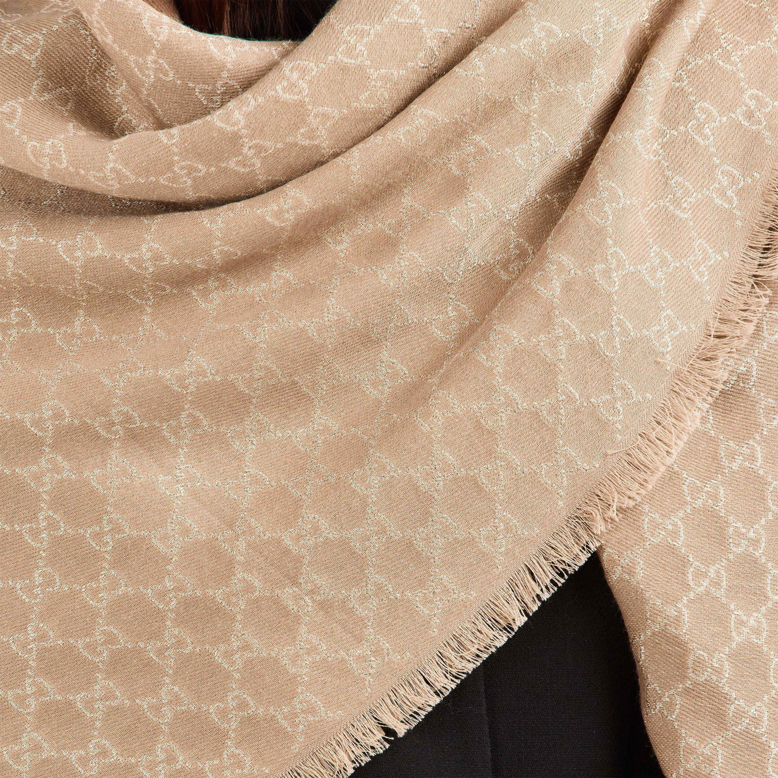 Roseate/Yellow - Gucci - Women's Lightweight Scarf - 3