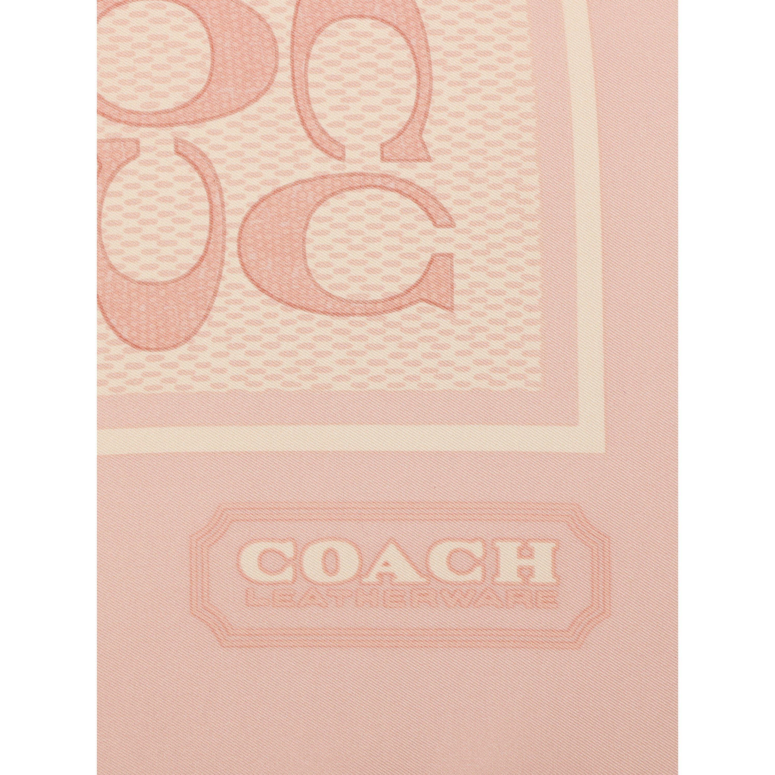 Pecan - Coach - Signature C Printed Silk Square - 4