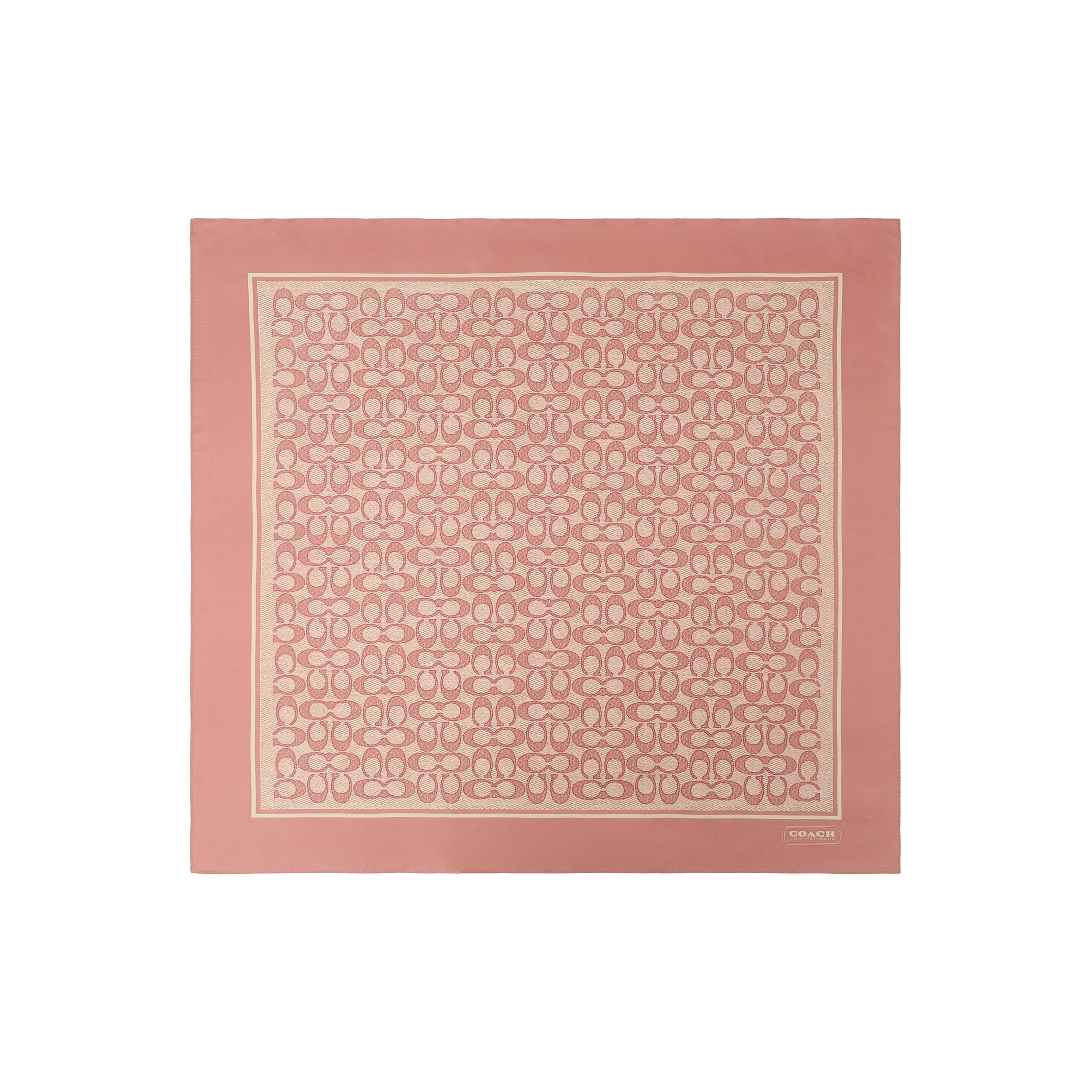 Signature C Printed Silk Square