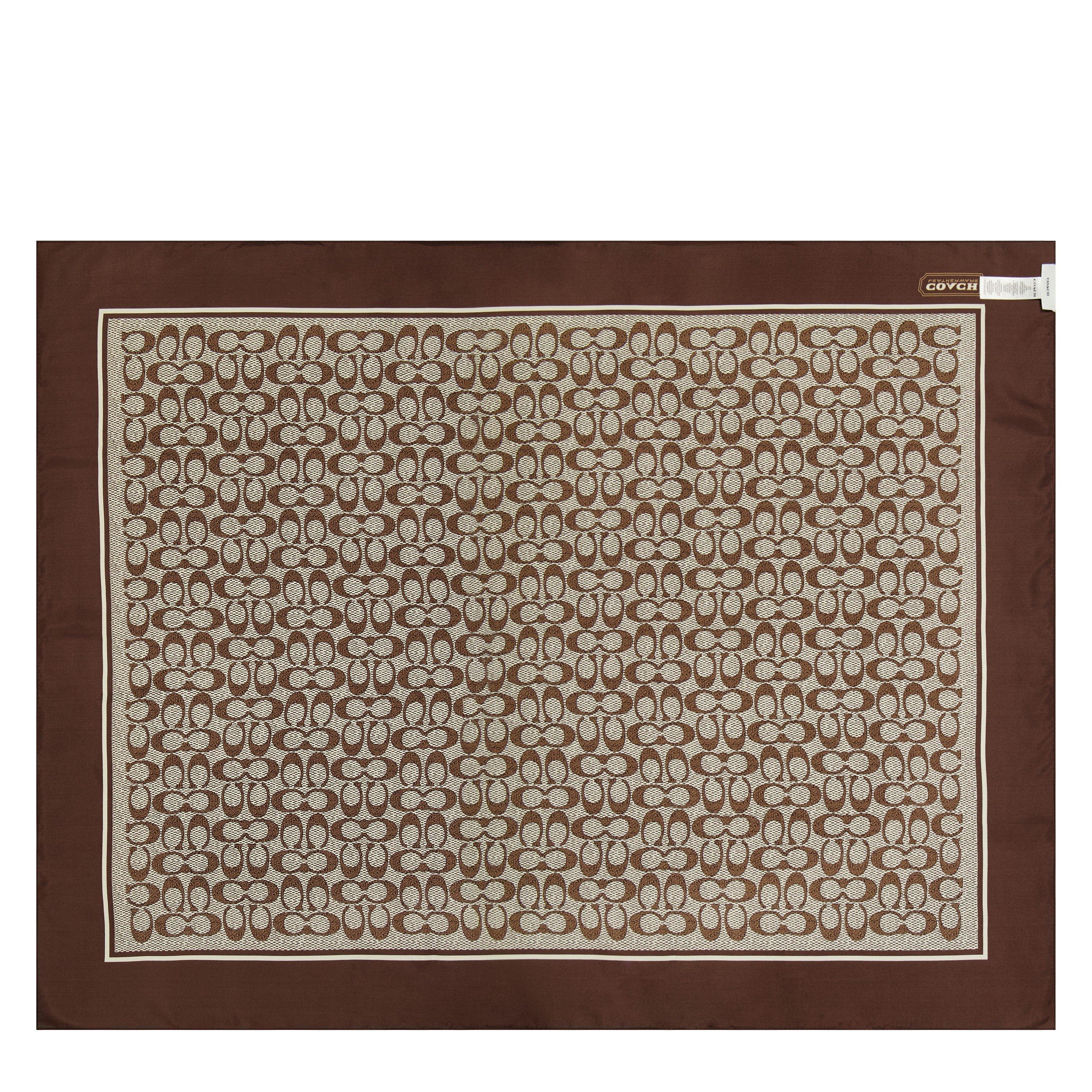 maple - Coach - TEXTURED SIGNATURE C PRINTED SILK SQUARE - 2
