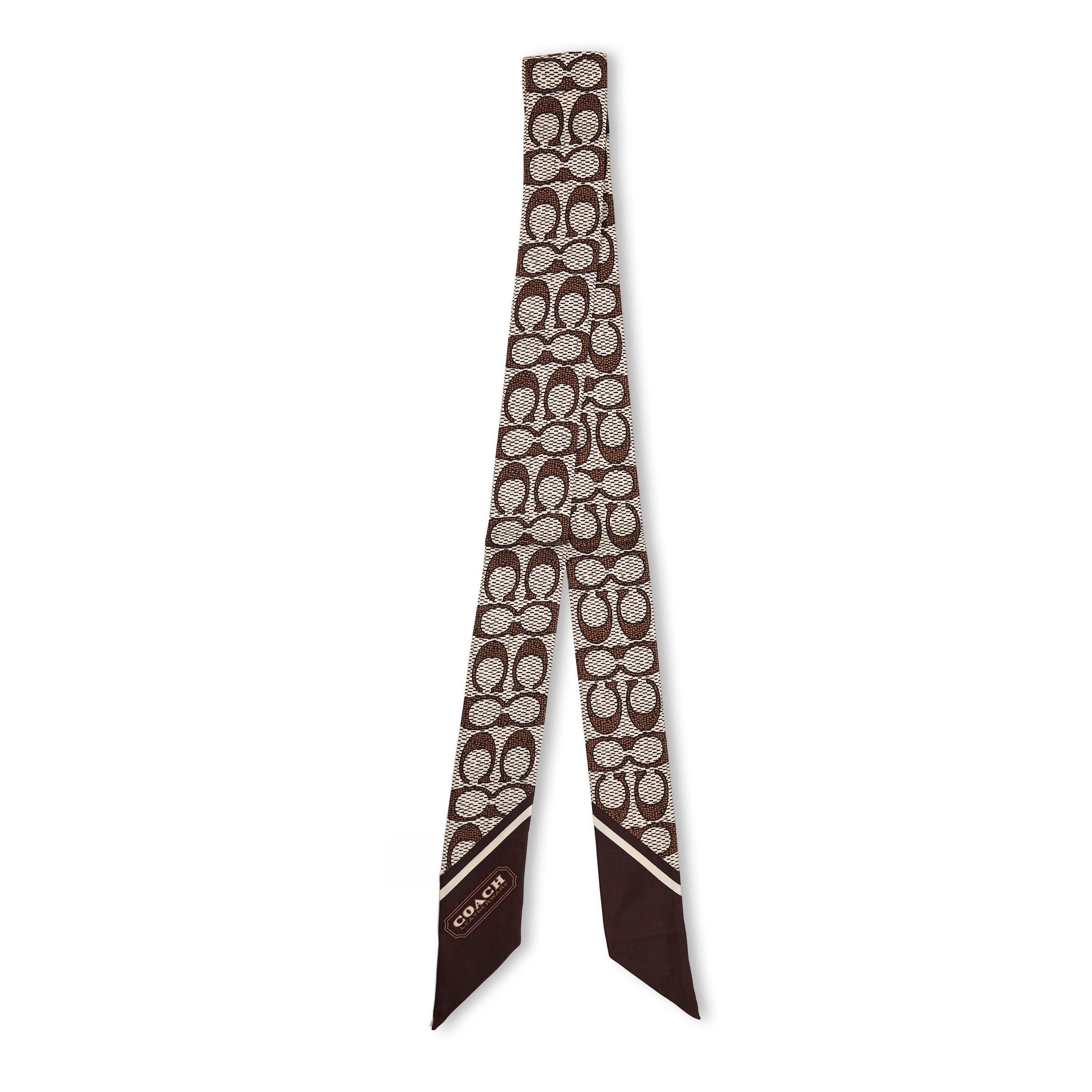 maple - Coach - Signature C Printed Silk Skinny - 1