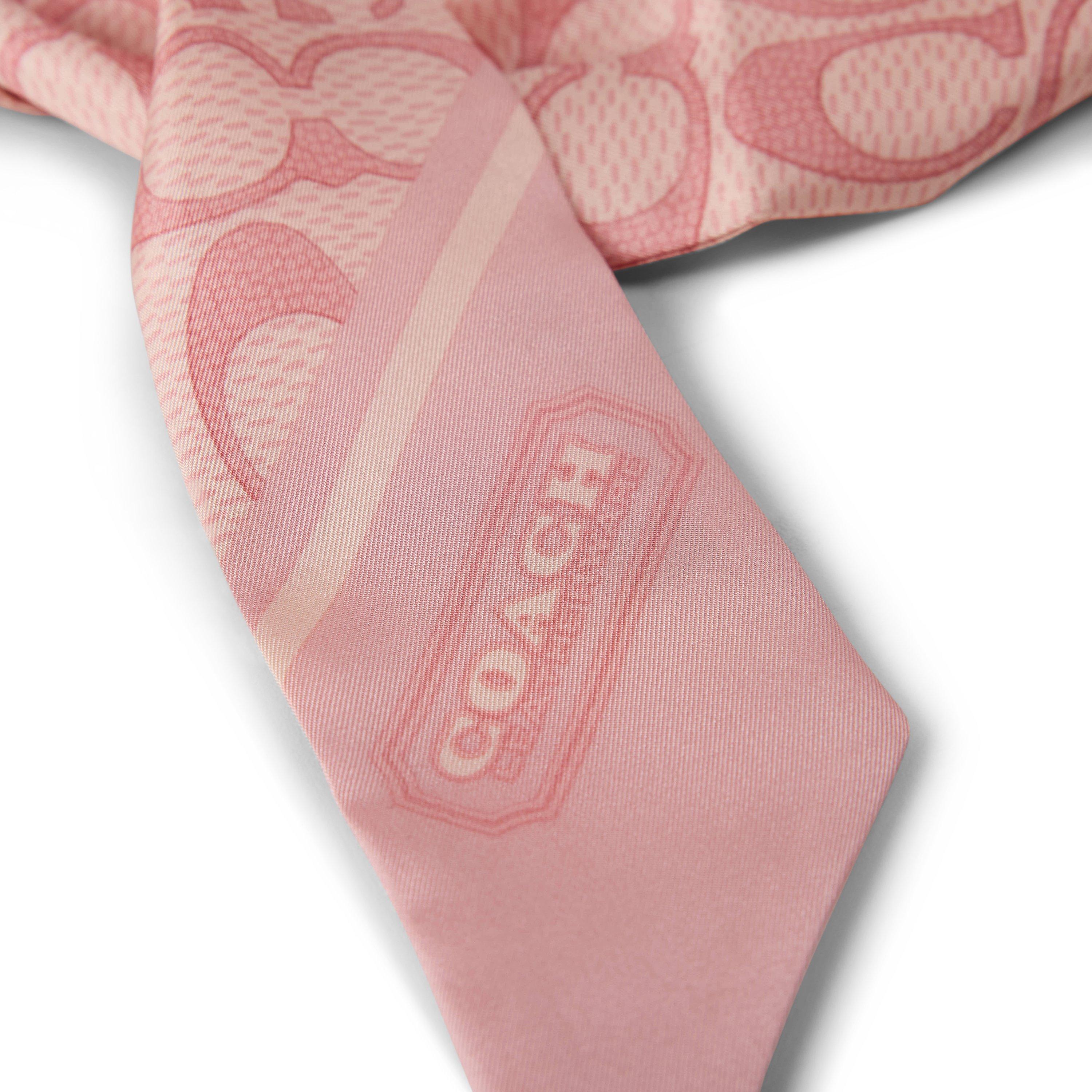 soft pink - Coach - TEXTURED SIGNATURE C PRINTED SILK SKINNY - 3