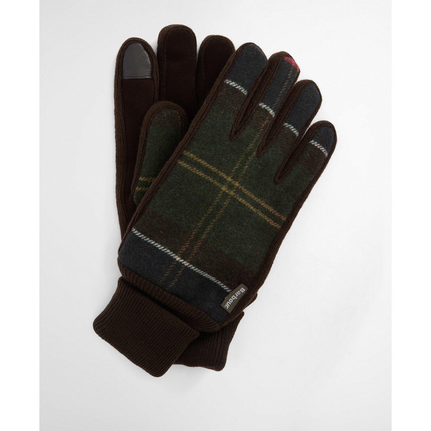 Classic Tartan - Barbour - Hackney Suede & Wool Tartan Gloves - 1