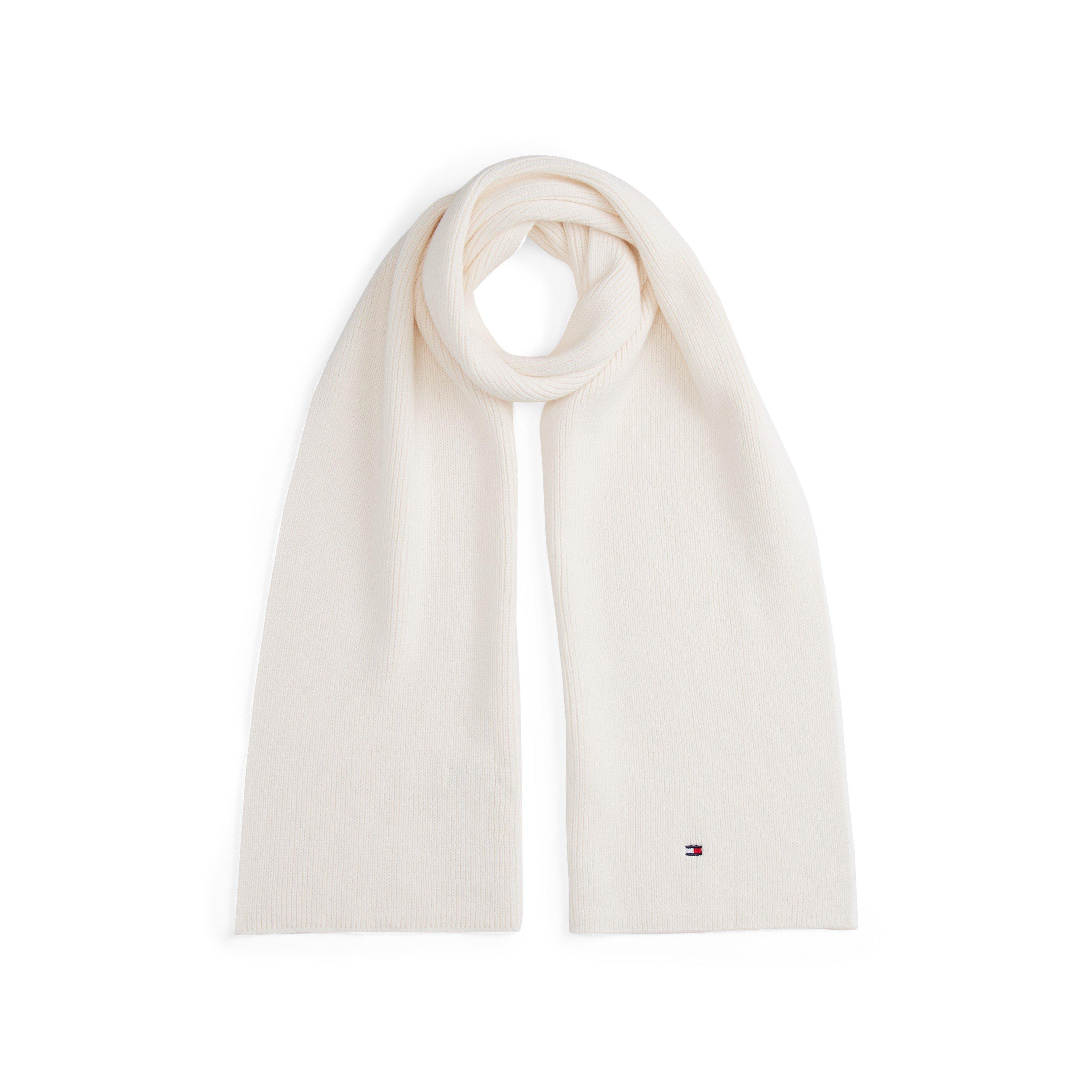 Tommy Hilfiger  Kids Kids Small Flag Knitted Scarf - White Ybh - Junior