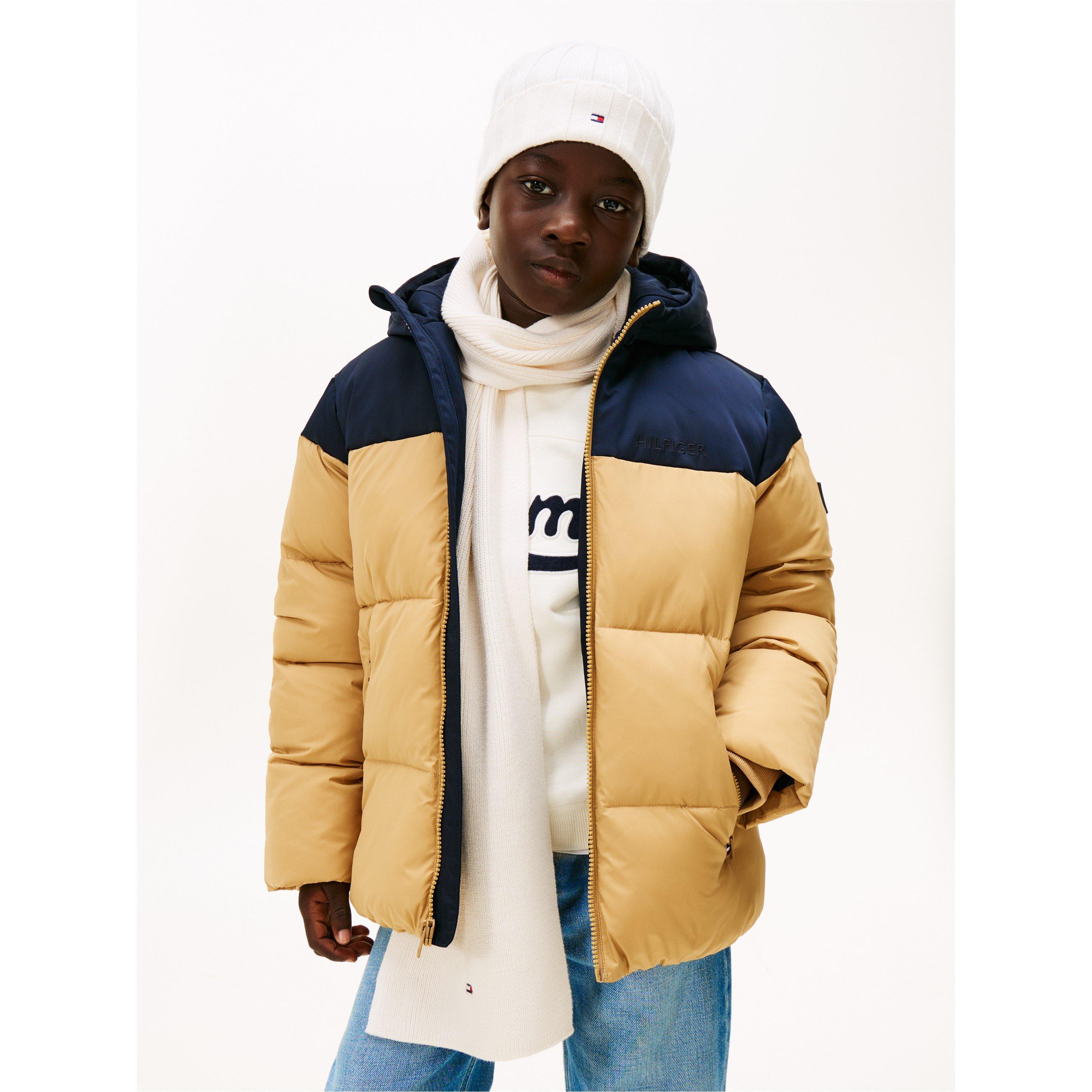 White YBH - Tommy Hilfiger - Unisex Kids Small Flag Knitted Scarf - 2