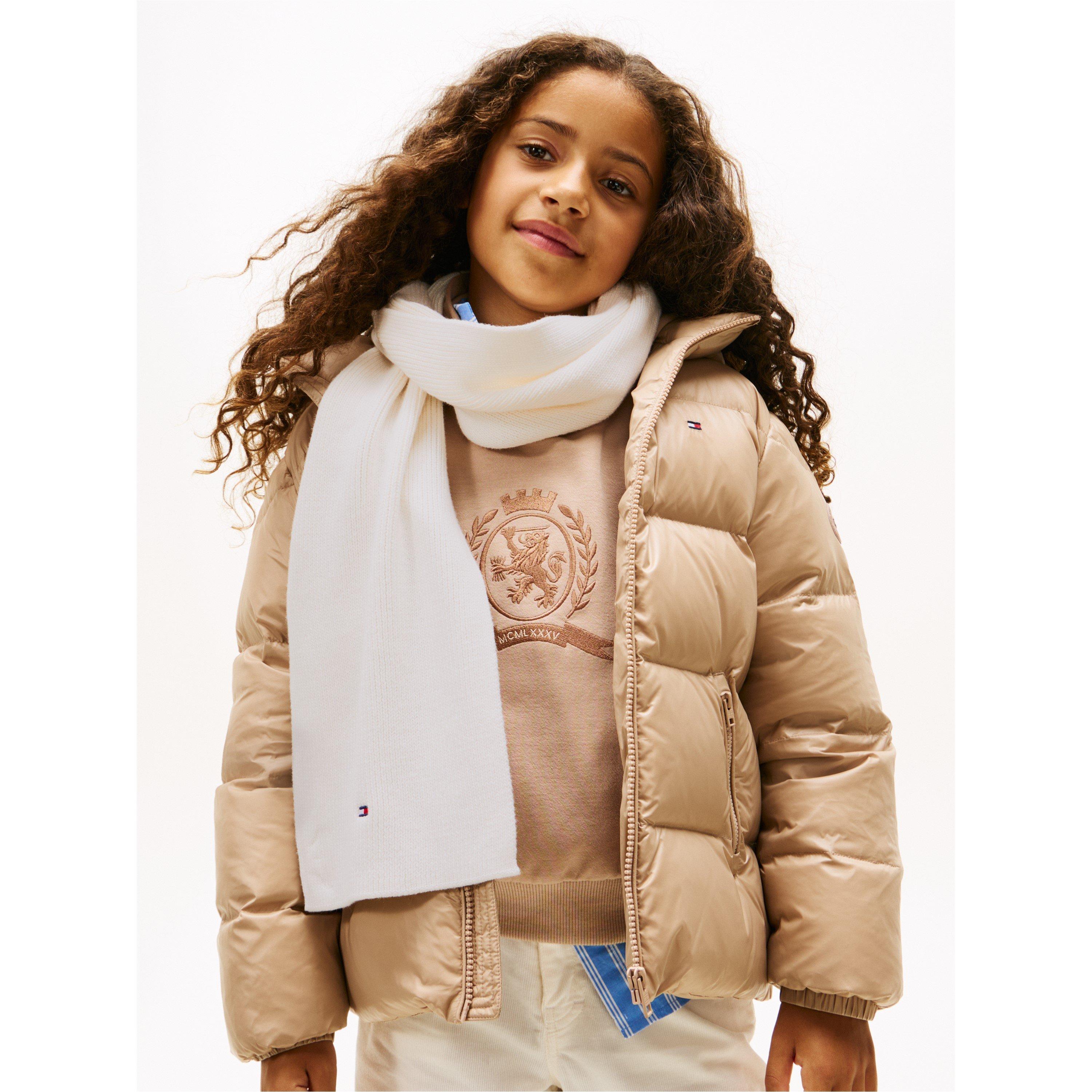 White YBH - Tommy Hilfiger - Unisex Kids Small Flag Knitted Scarf - 3