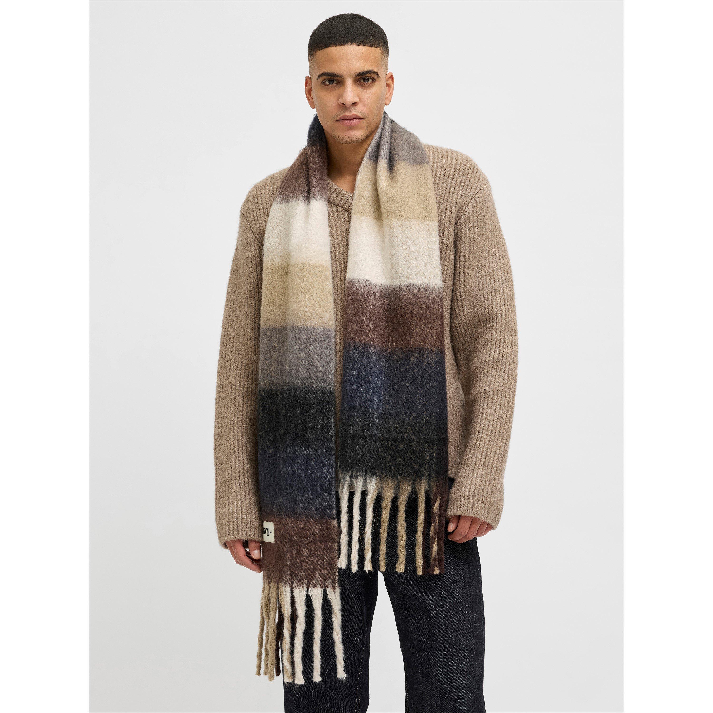 Chocolade Pruim - Jack and Jones - Men's Chunky Midweight Scarf - 5